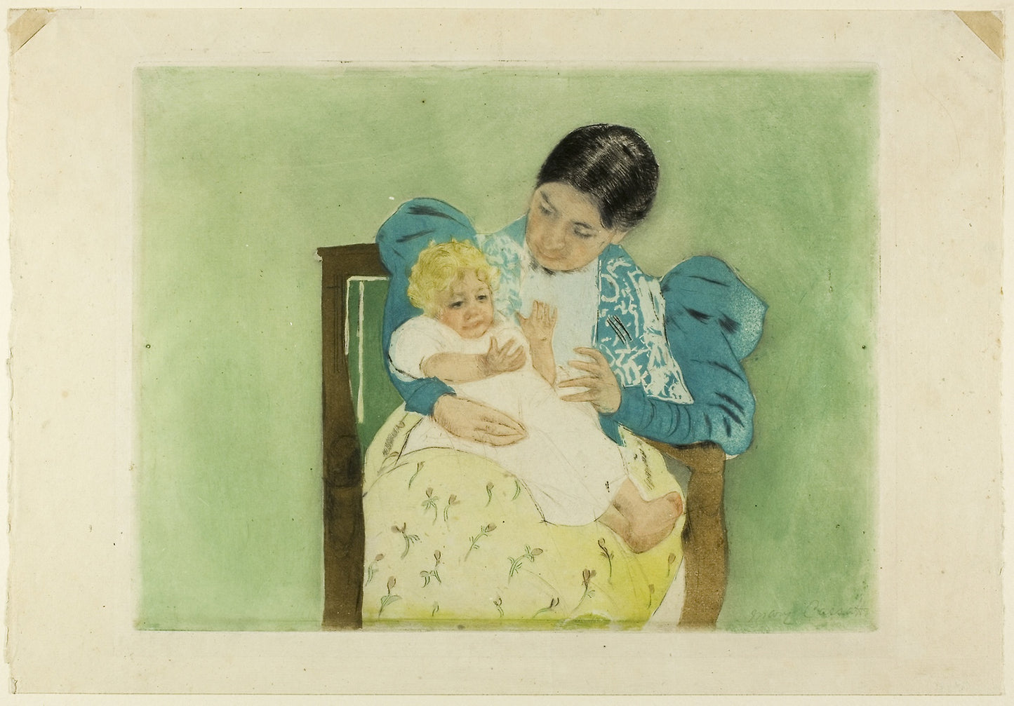 The Barefooted Child -  Mary Cassatt,  Poster Print Wall Art