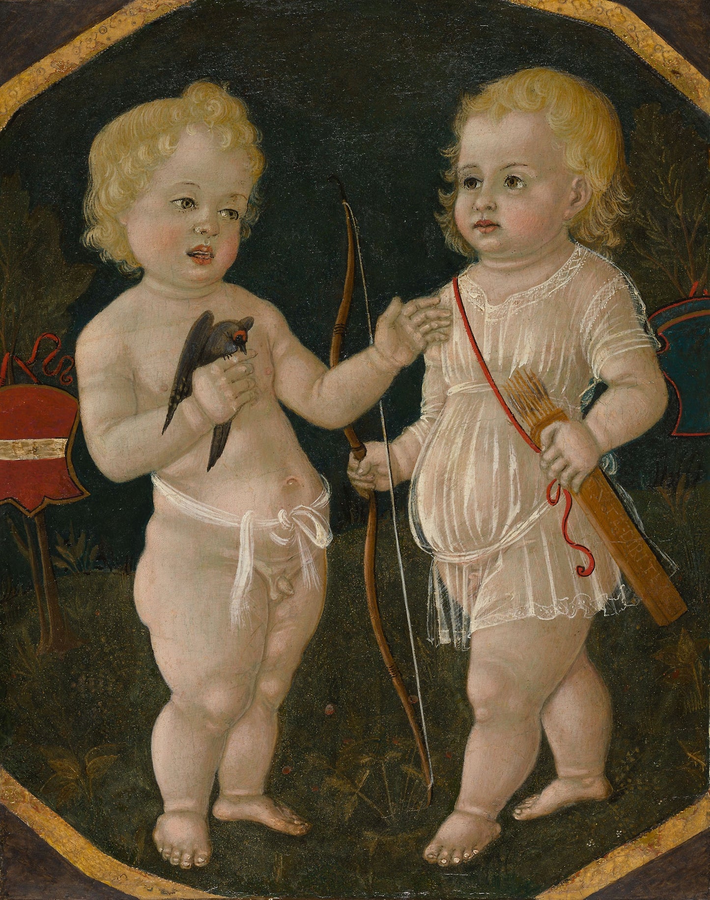 Two Putti -  Matteo di Giovanni,  Poster Print Wall Art