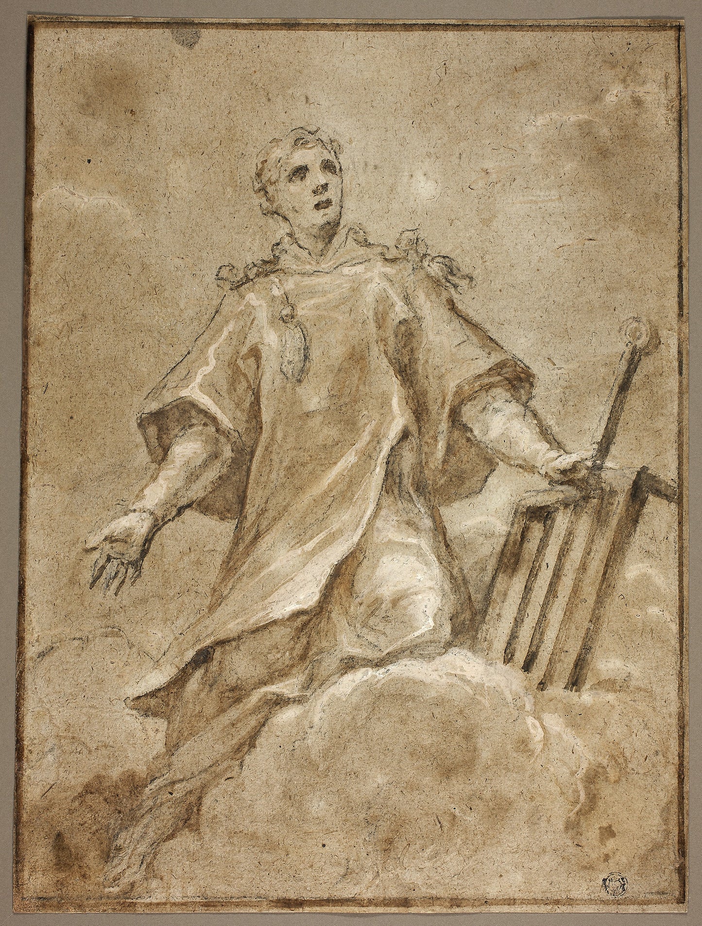 Saint Lawrence in Glory -  Sigismondo Caula,  Poster Print Wall Art
