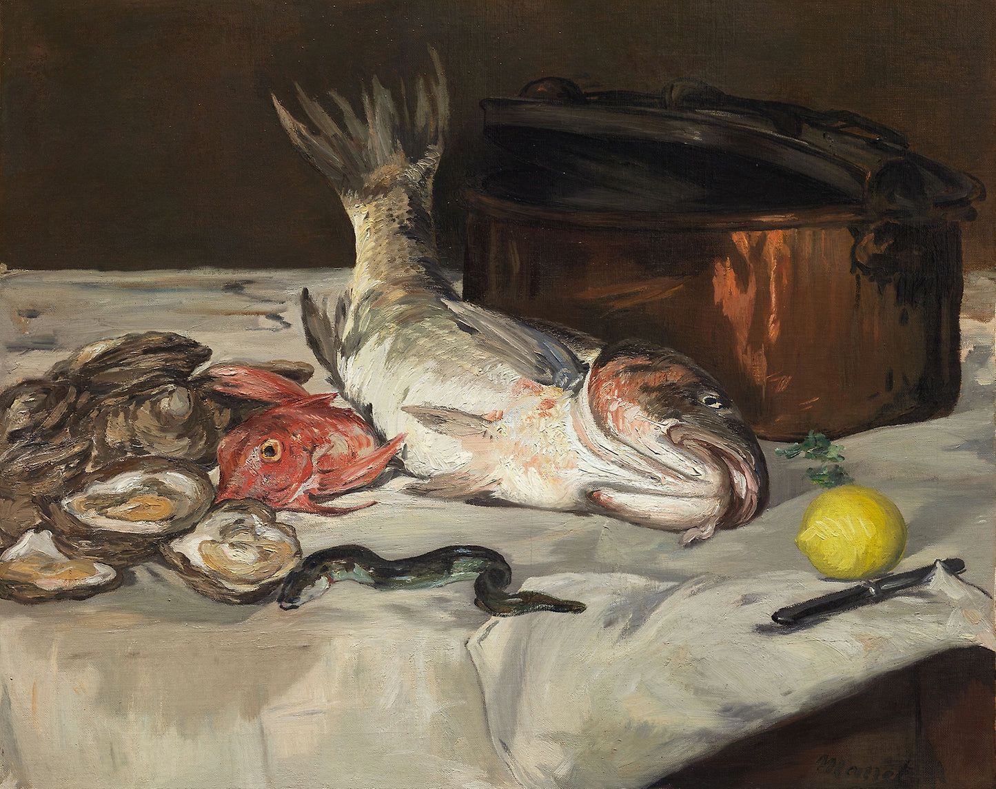Fish (Still Life): Édouard Manet, Poster Print Wall Art