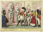 Ancient and Modern Military Dandies of 1450: George Cruikshank (English, 1792-1878),16x12"(A3) Poster