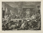 An Election Entertainment, plate one from Four Prints of an Election: William Hogarth,16x12"(A3) Poster