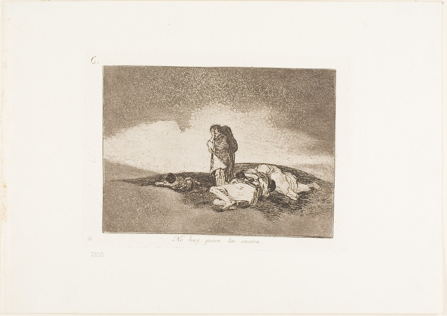 There is No One to Help Them, plate 60 from The Disasters of War -  Francisco José de Goya y Lucientes,  Poster Print Wall Art