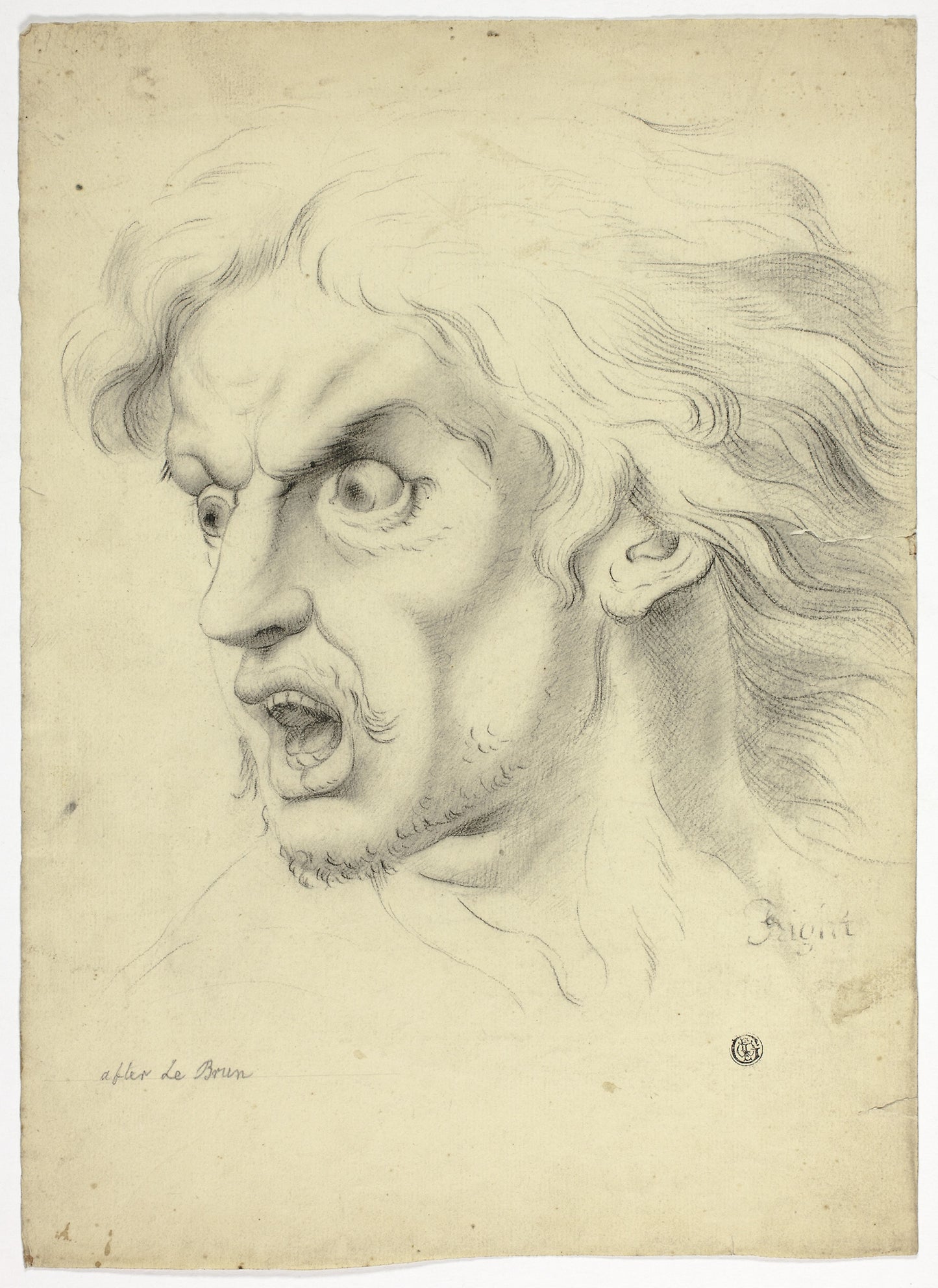 Fright -  John Downman (English, 1750-1824),  Poster Print Wall Art