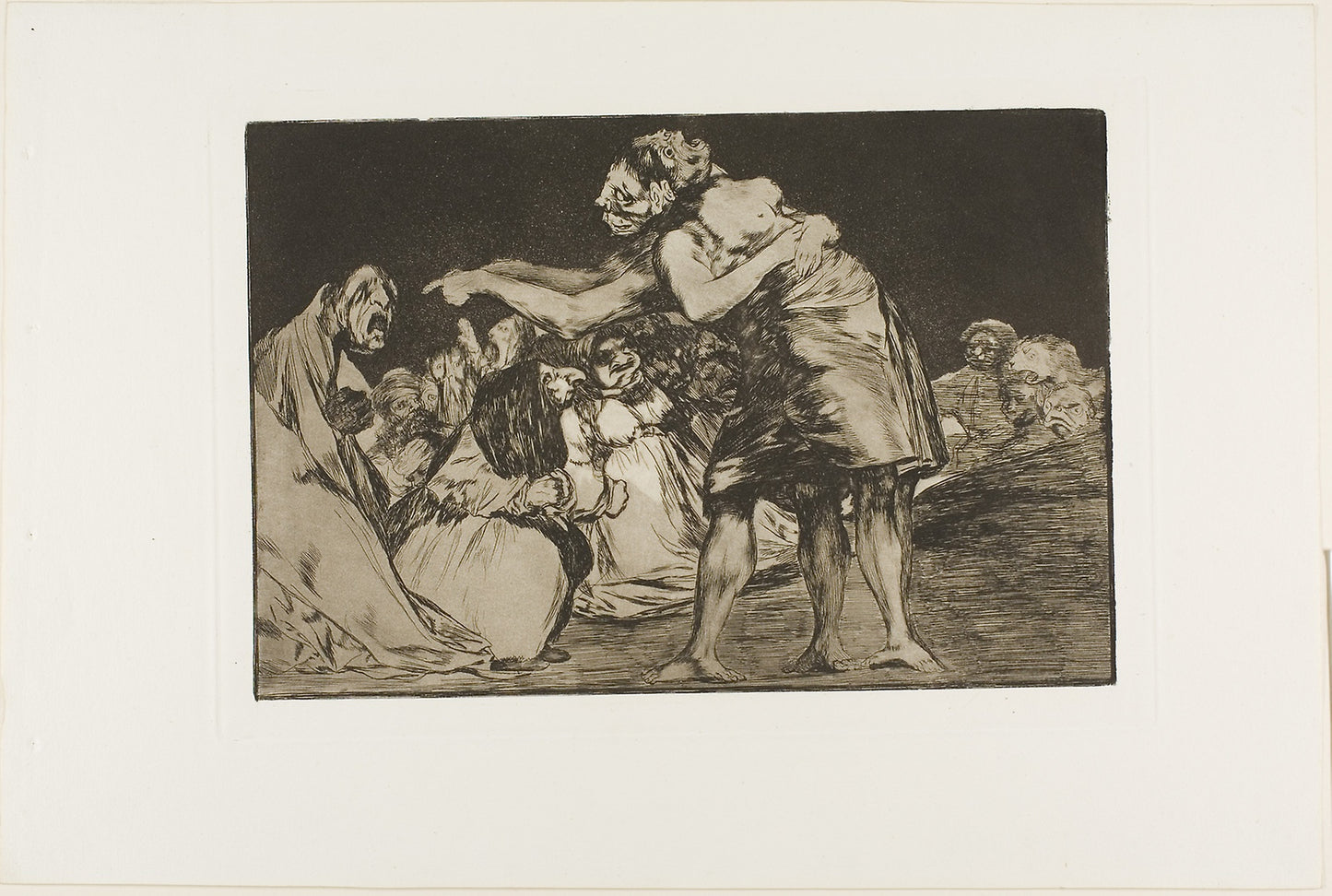 She Who is Ill Wed Never Misses a Chance to Say So, plate seven from Los Proverbios -  Francisco José de Goya y Lucientes,  Poster Print Wall Art