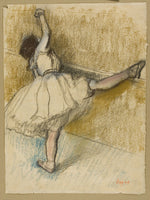 Dancer Stretching at the Bar: Edgar Degas,16x12"(A3) Poster