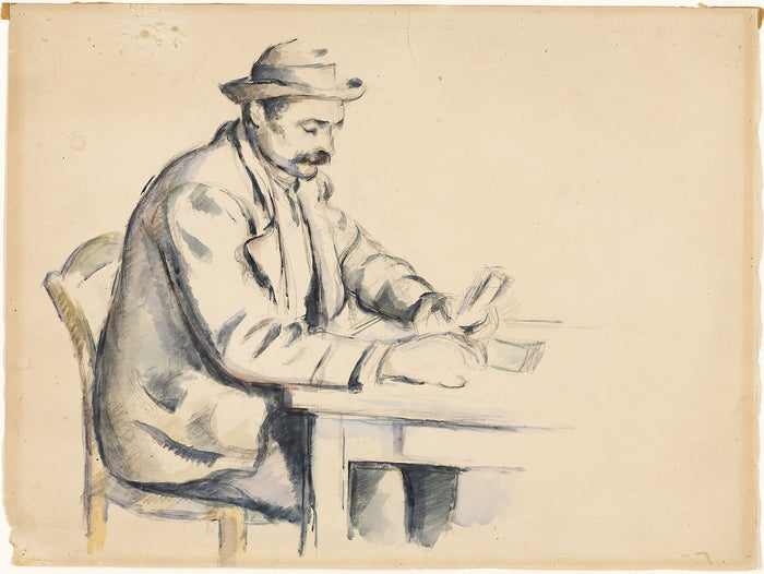 A Study for the Card Players: Paul Cézanne,16x12