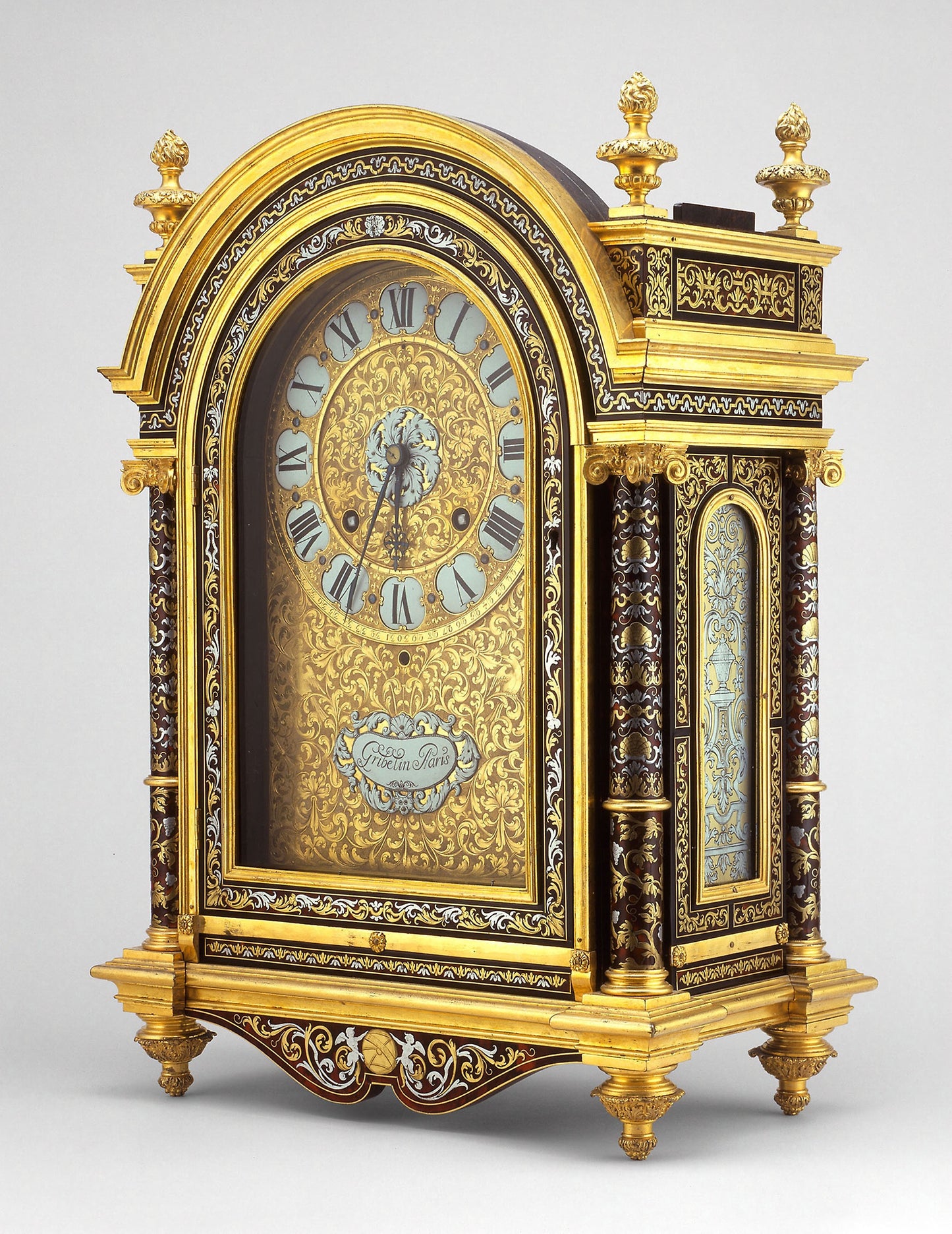 Table Clock: Case attributed to André Charles Boulle (French, 1642-1732), Poster Print Wall Art