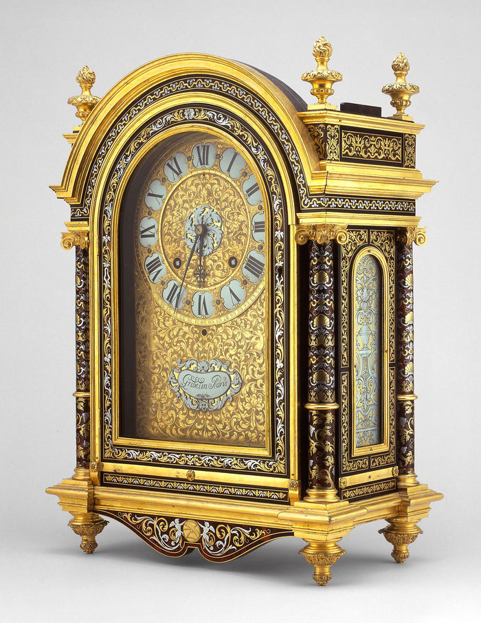 Table Clock: Case attributed to André Charles Boulle (French, 1642-1732),16x12