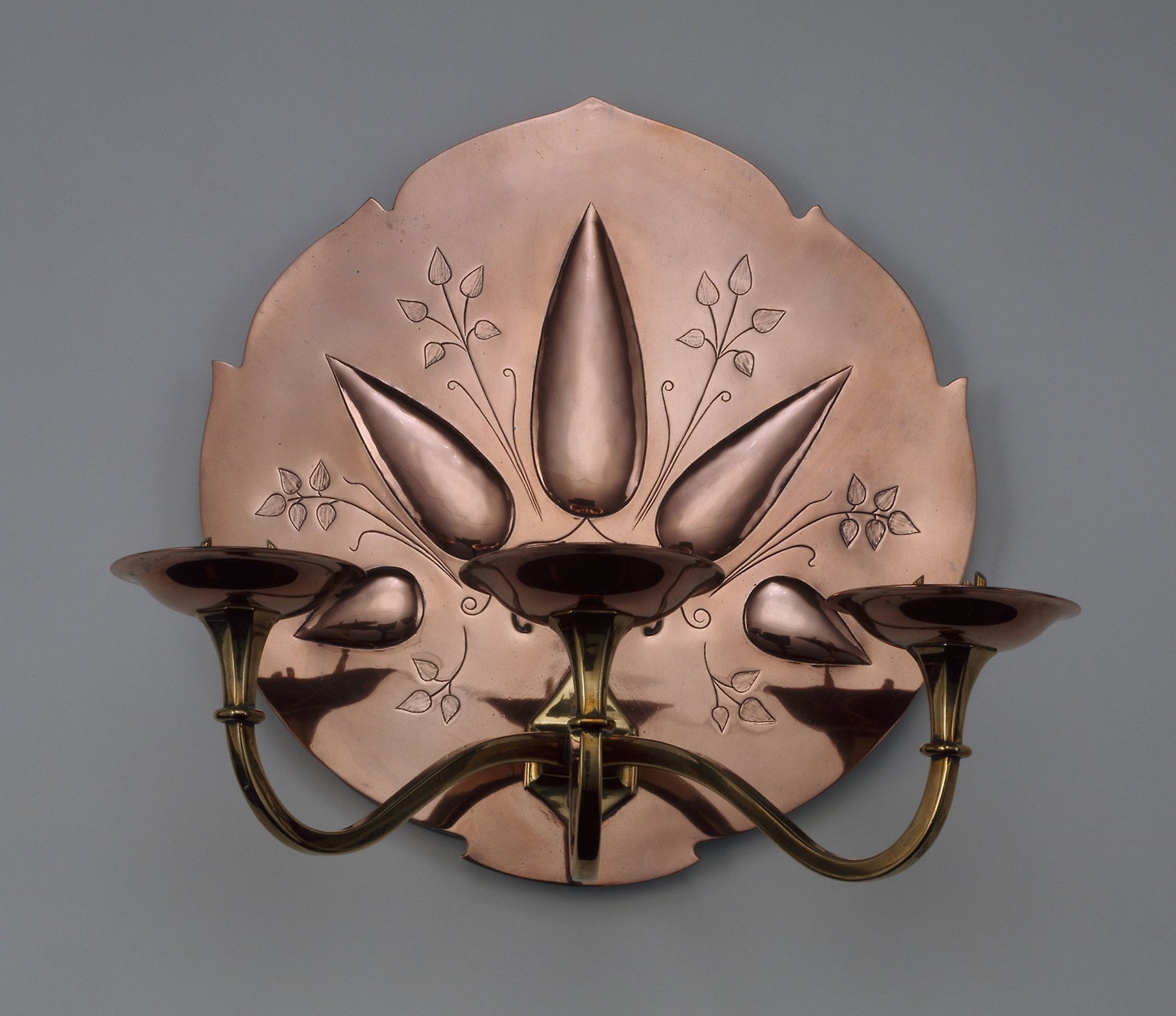 Wall Sconce (One of a Pair): Designed: William Arthur Smith Benson (English, 1854-1924),16x12"(A3) Poster