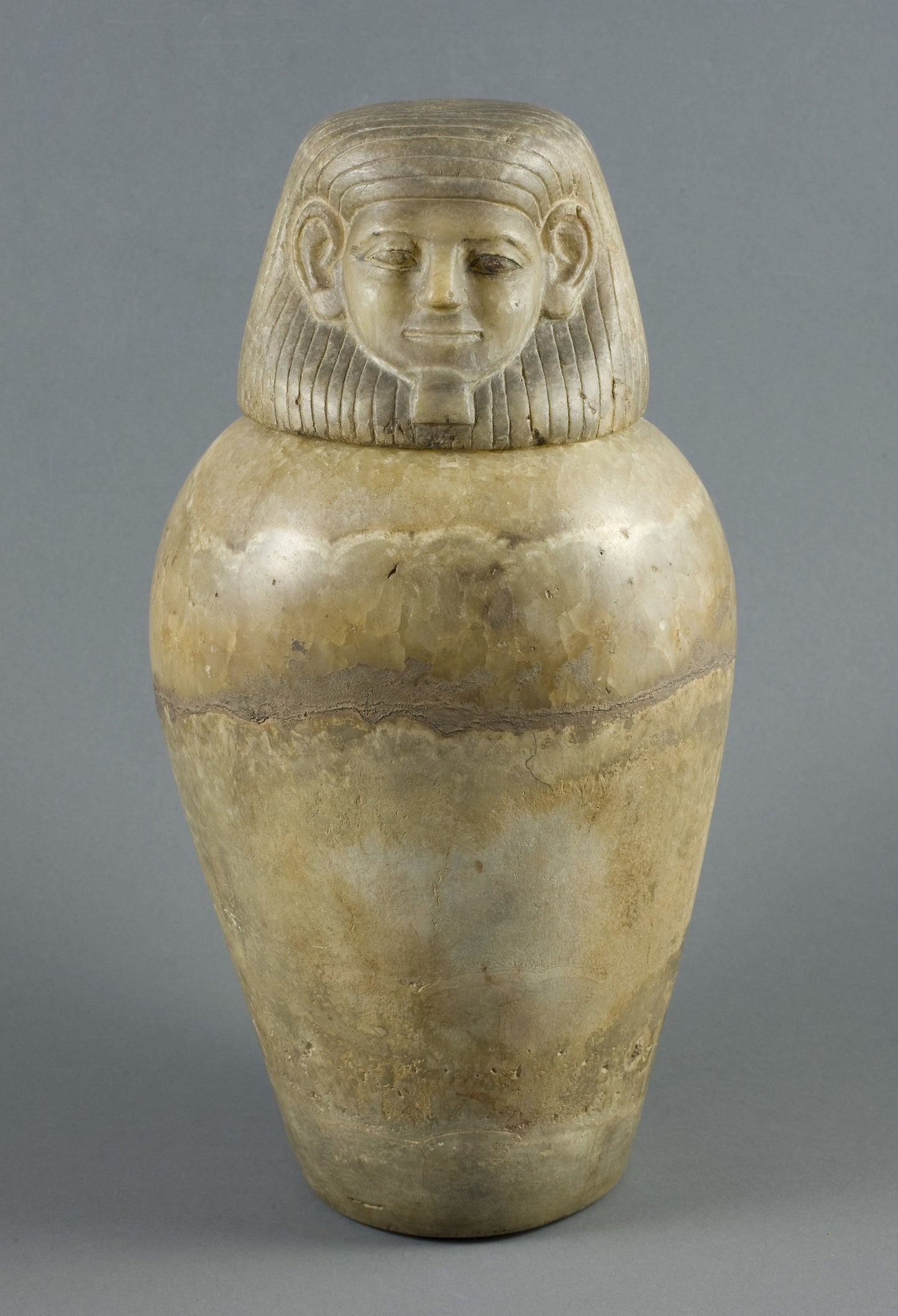 Canopic Jar with Human Head Lid: Egyptian, Poster Print Wall Art