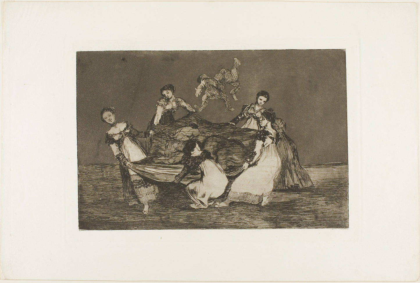 Heavier than a dead donkey, plate one from Los Proverbios -  Francisco José de Goya y Lucientes,  Poster Print Wall Art