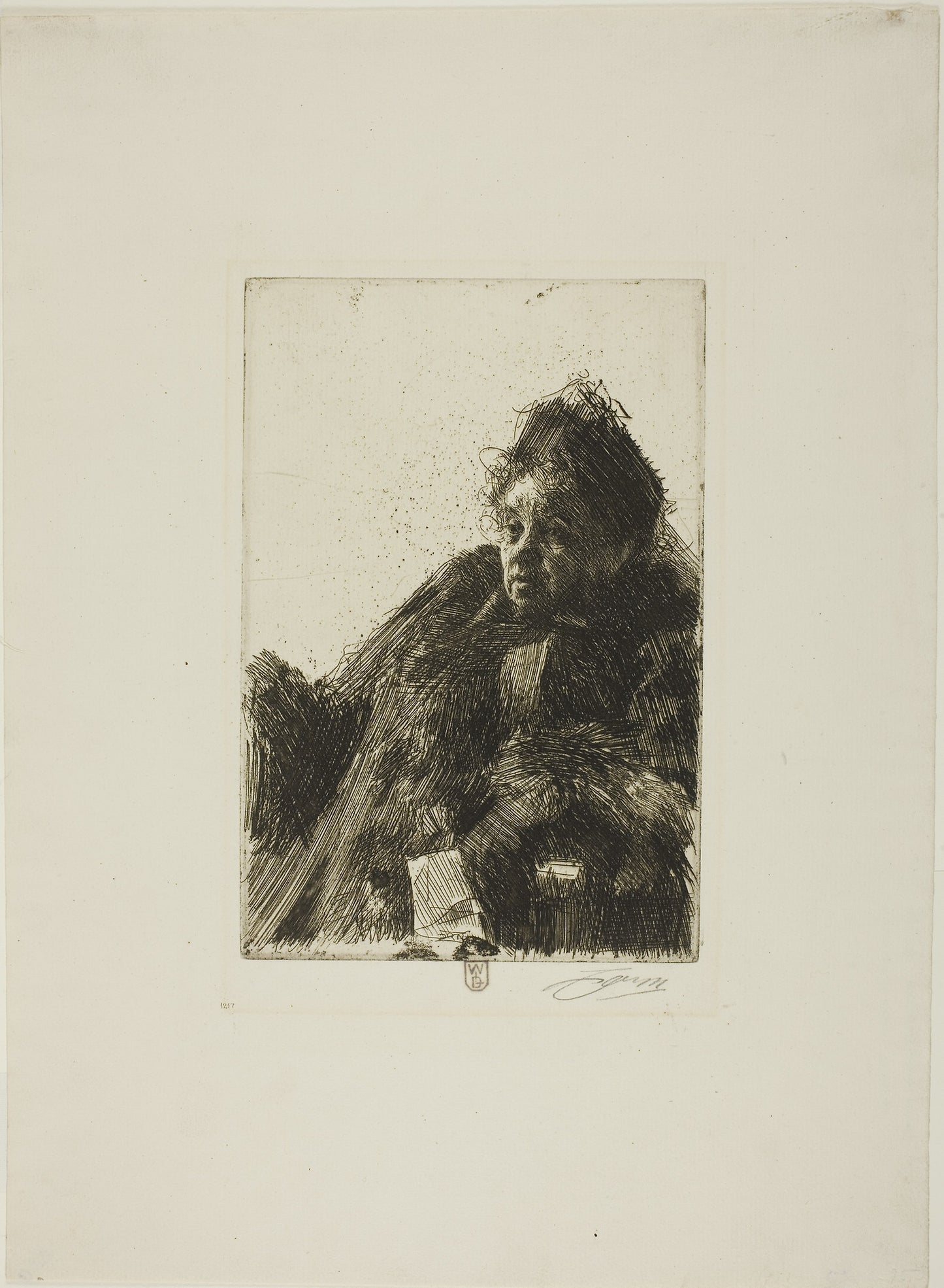 Mme Simon II -  Anders Zorn,  Poster Print Wall Art