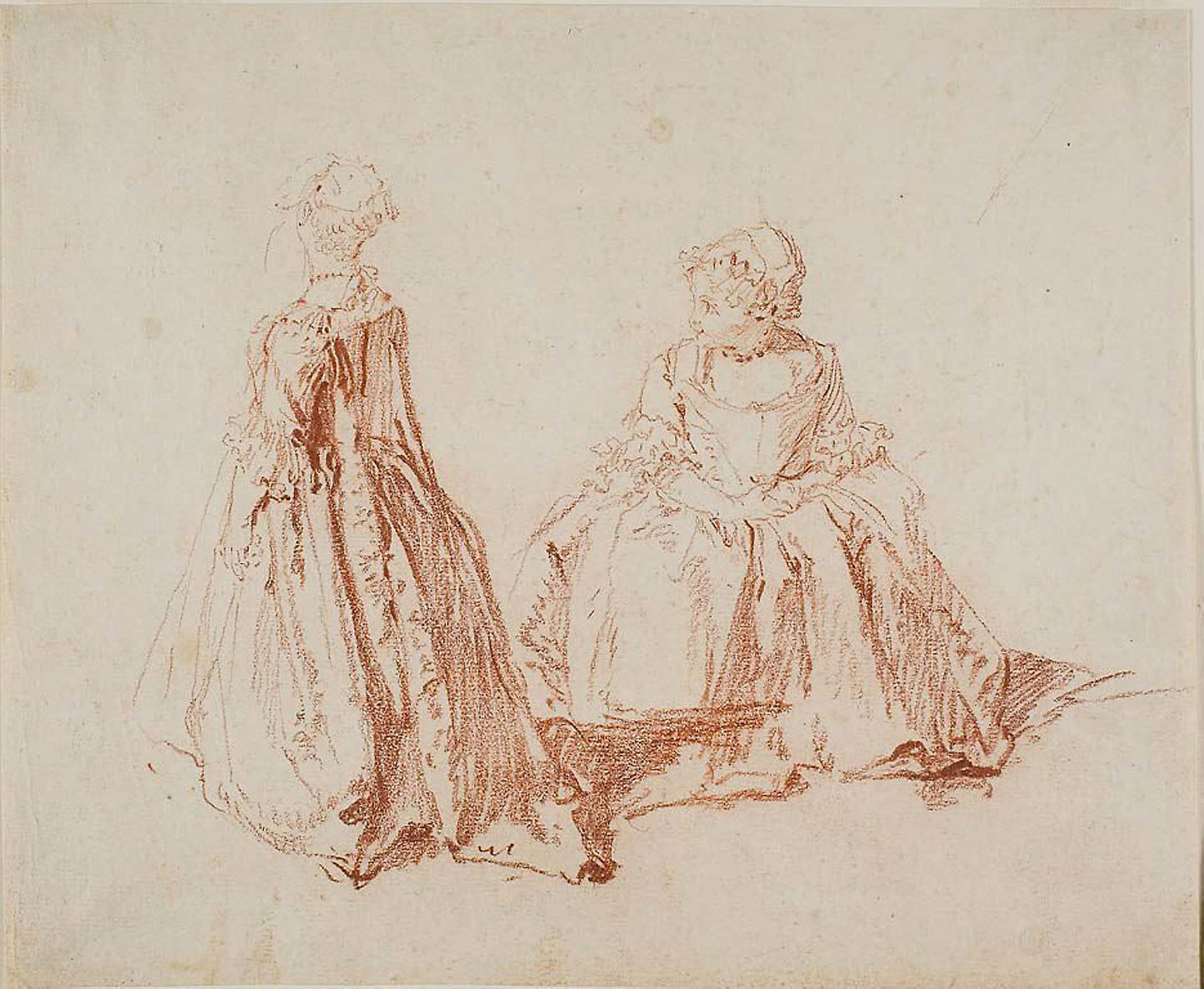 Study of Two Small Girls -  Nicolas Lancret,  Poster Print Wall Art