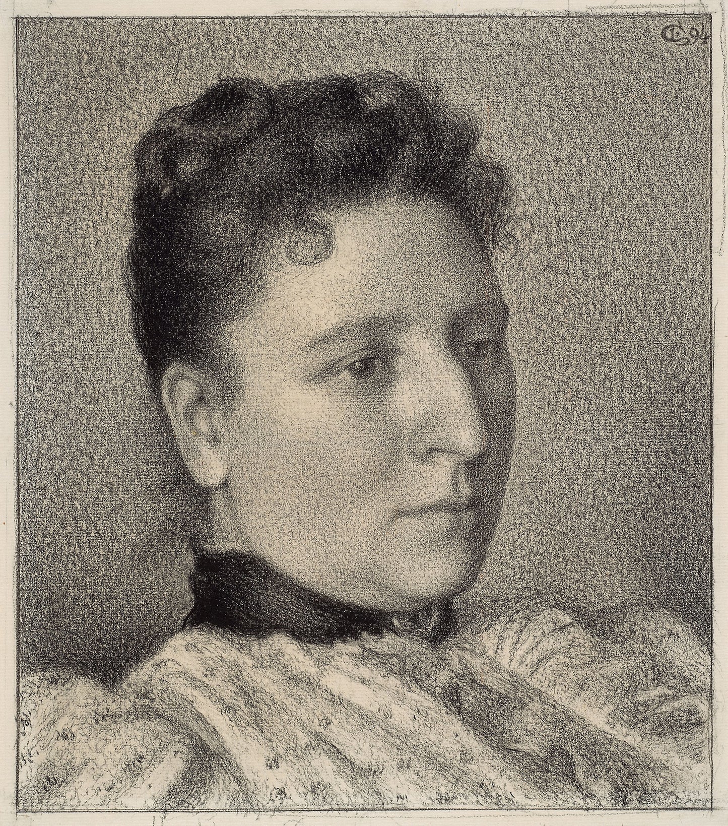 Portrait of Anna Boch -  Georges Lemmen,  Poster Print Wall Art