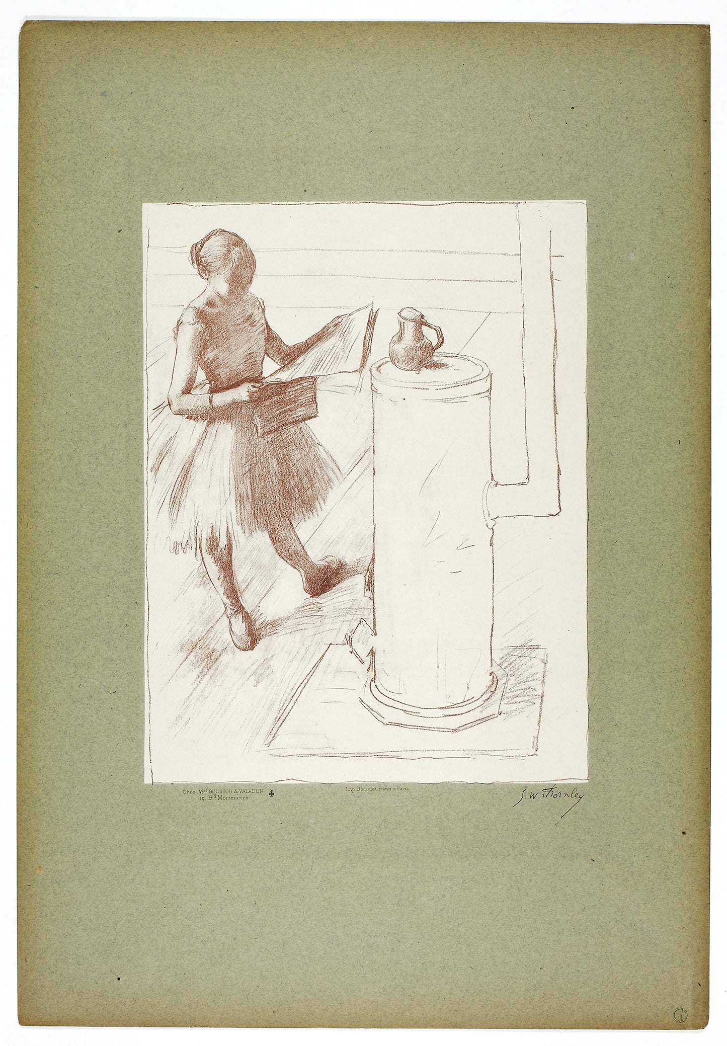 Dancer -  the Stove -  Georges-William Thornley (French, 1857-1935),  Poster Print Wall Art
