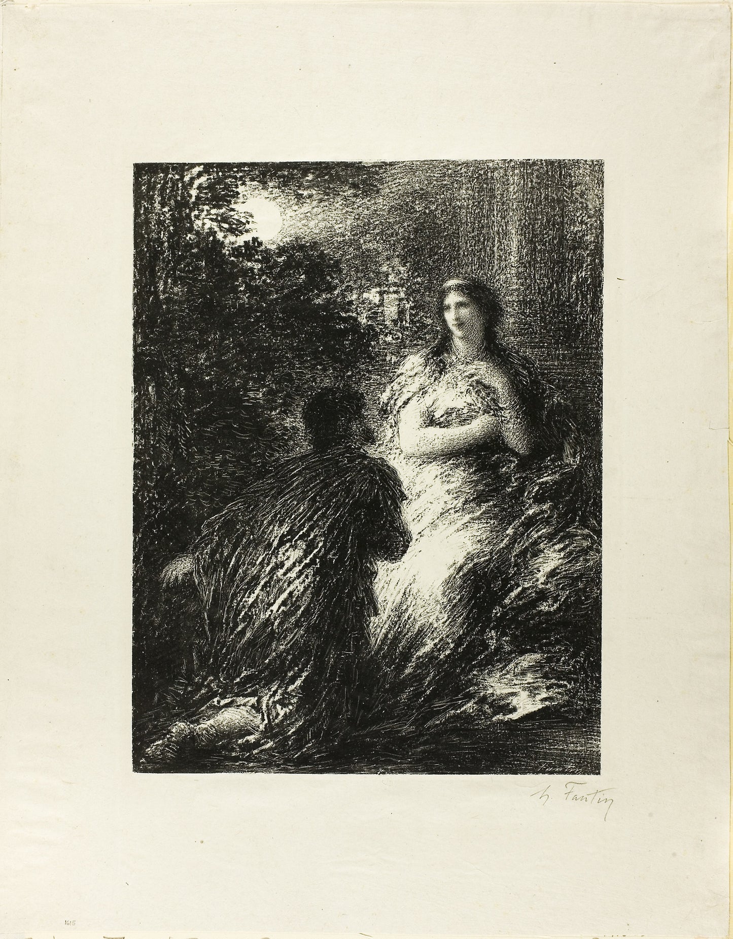 Duet of the Trojans, fifth plate -  Henri Fantin-Latour,  Poster Print Wall Art