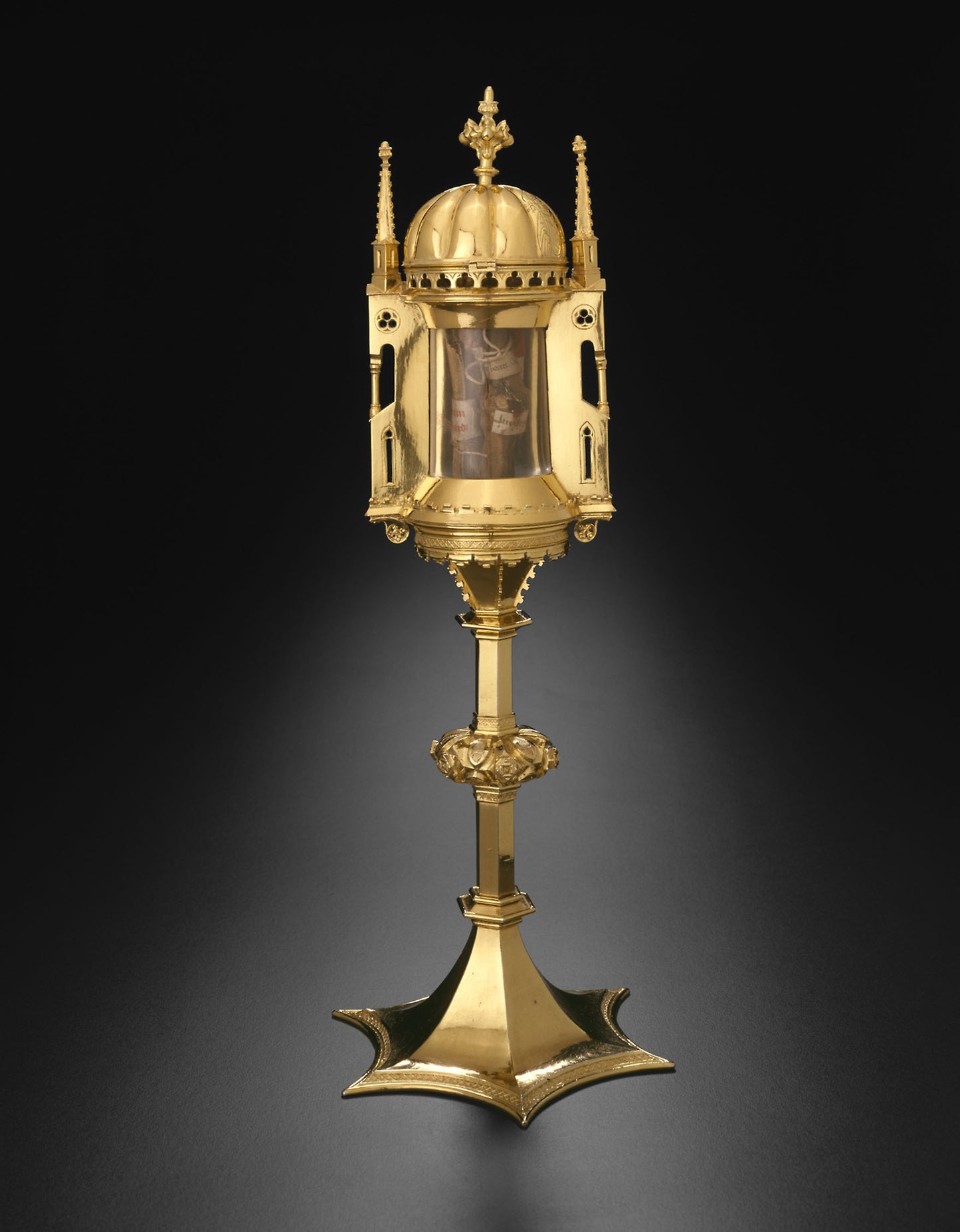 Circular Reliquary with Domed Roof and Relics of Saints Godehard and Bernward -  German, Brunswick (Braunschweig),  Poster Print Wall Art