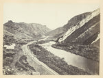 Wilhelmina's Pass, Distant View of Serrated Rocks or Devil's Slide, Weber Canon, Utah: Andrew J. Russell ,16x12"(A3) Poster