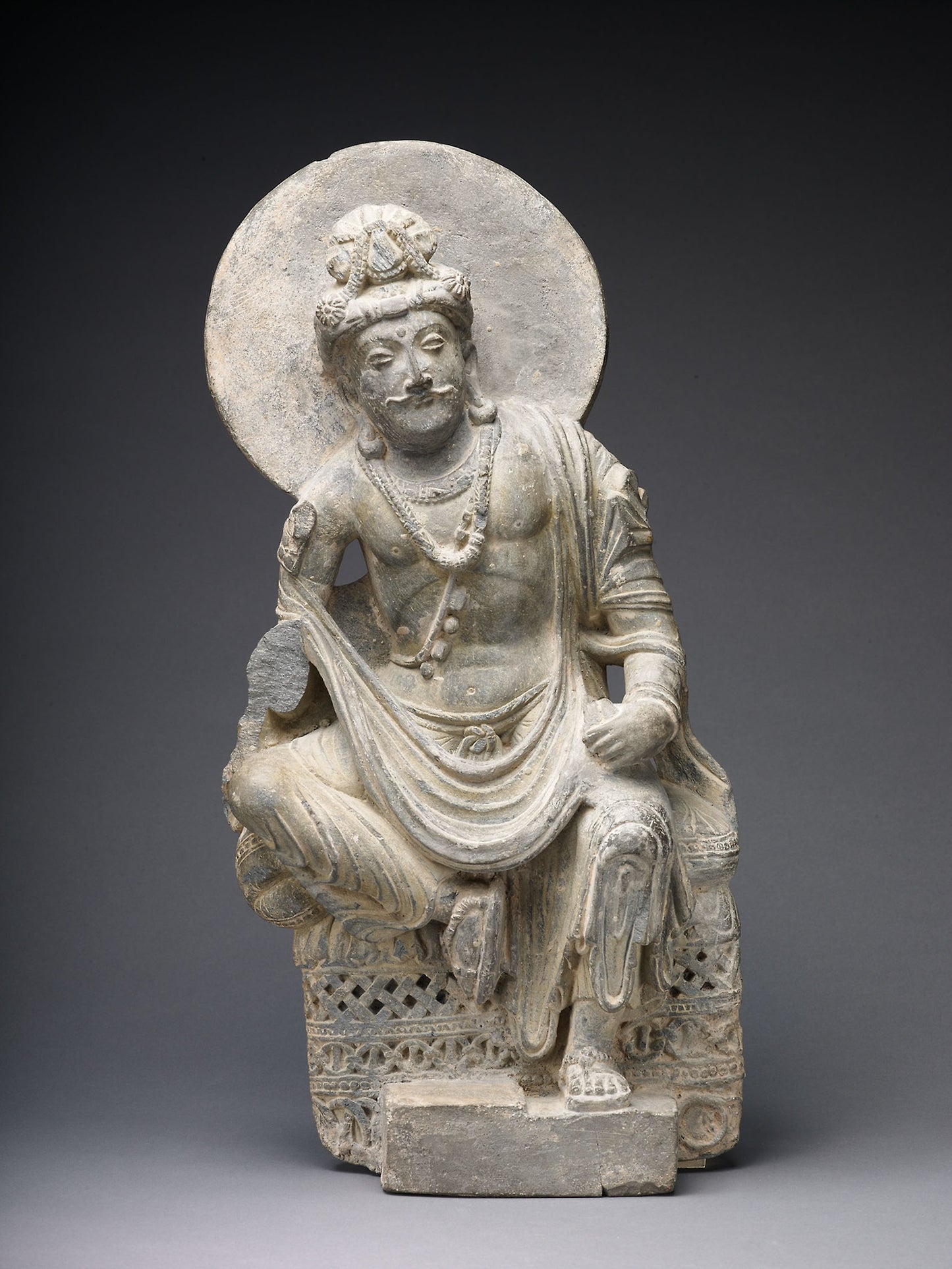 Pensive Bodhisattva -  Pakistan,  Poster Print Wall Art