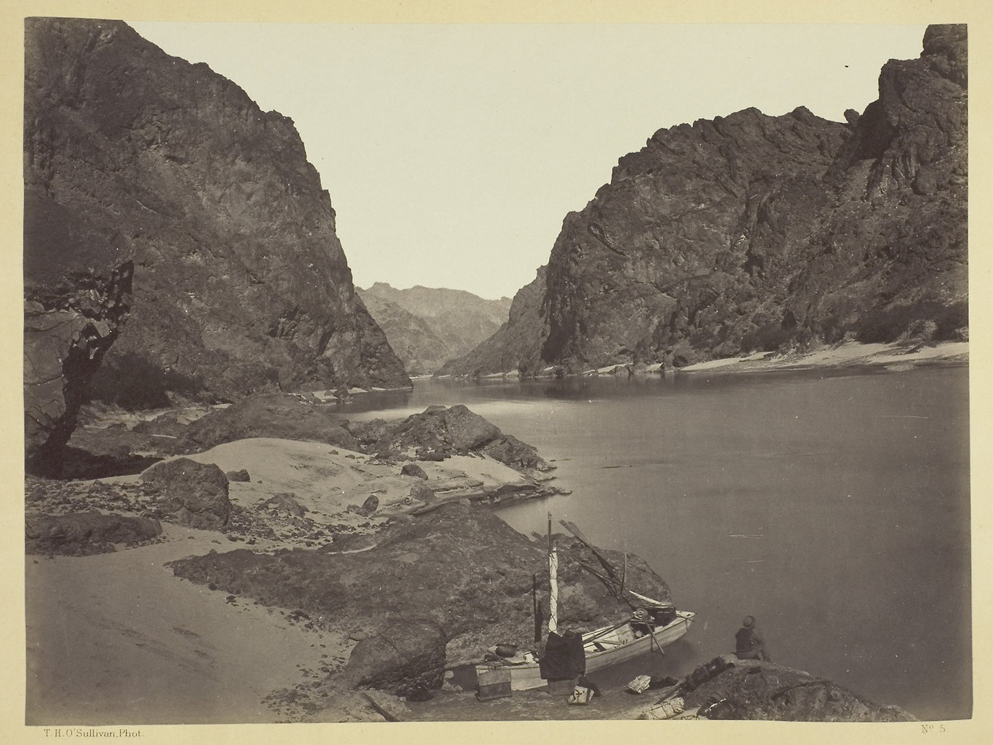 Black Cañon, Colorado River, Looking Above from Camp 7 -  Timothy O'Sullivan,  Poster Print Wall Art