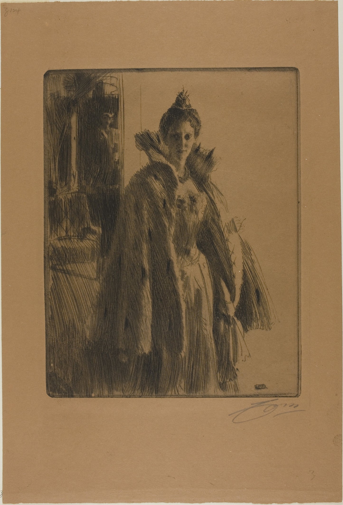 H. R. H. Princess Ingeborg of Sweden II -  Anders Zorn,  Poster Print Wall Art