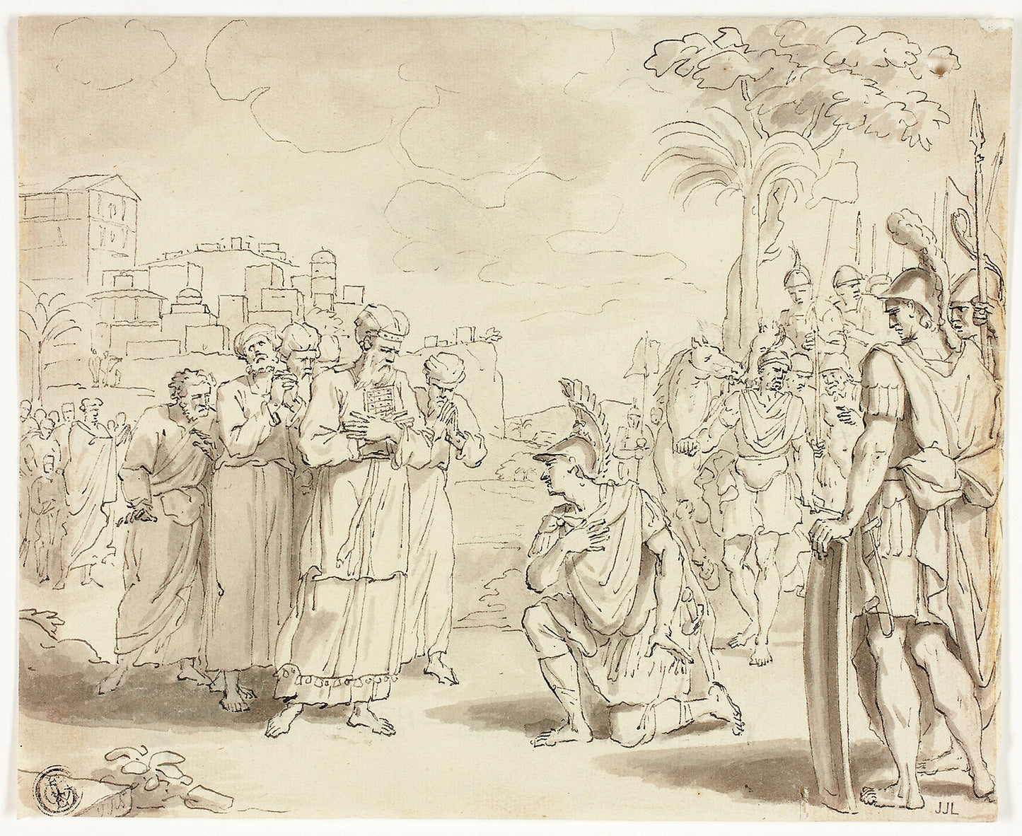 Alexander Before Highpriest -  Jacques Stella,  Poster Print Wall Art
