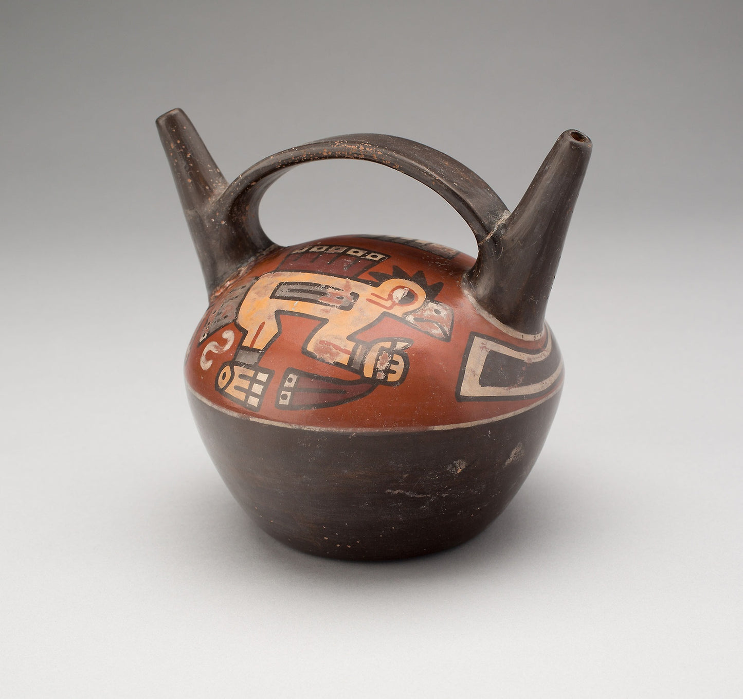 Vessel Depicting Abstract Birds -  Tiwanaku-Wari,  Poster Print Wall Art