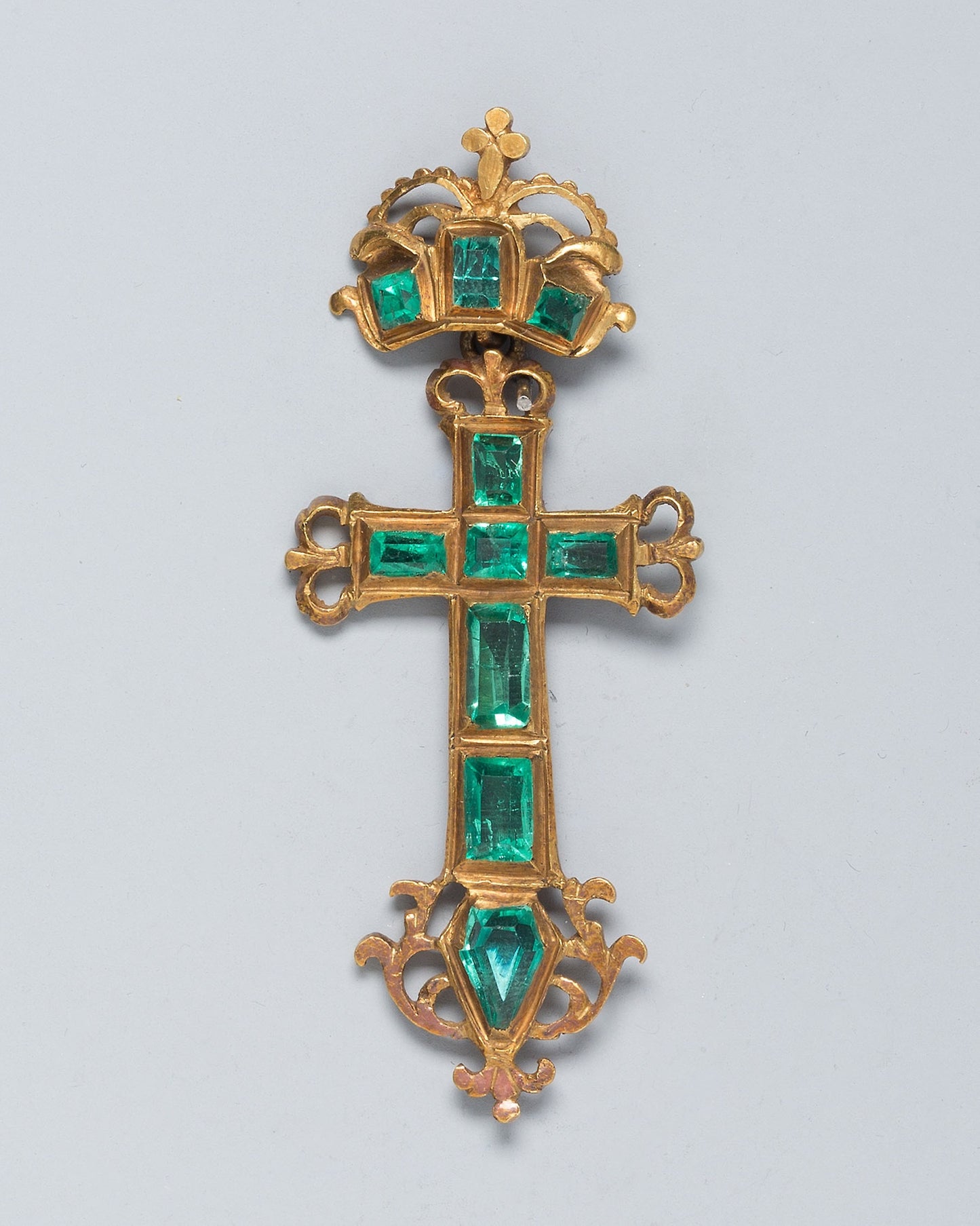Pendant Cross -  Spanish or Spanish Colonial,  Poster Print Wall Art