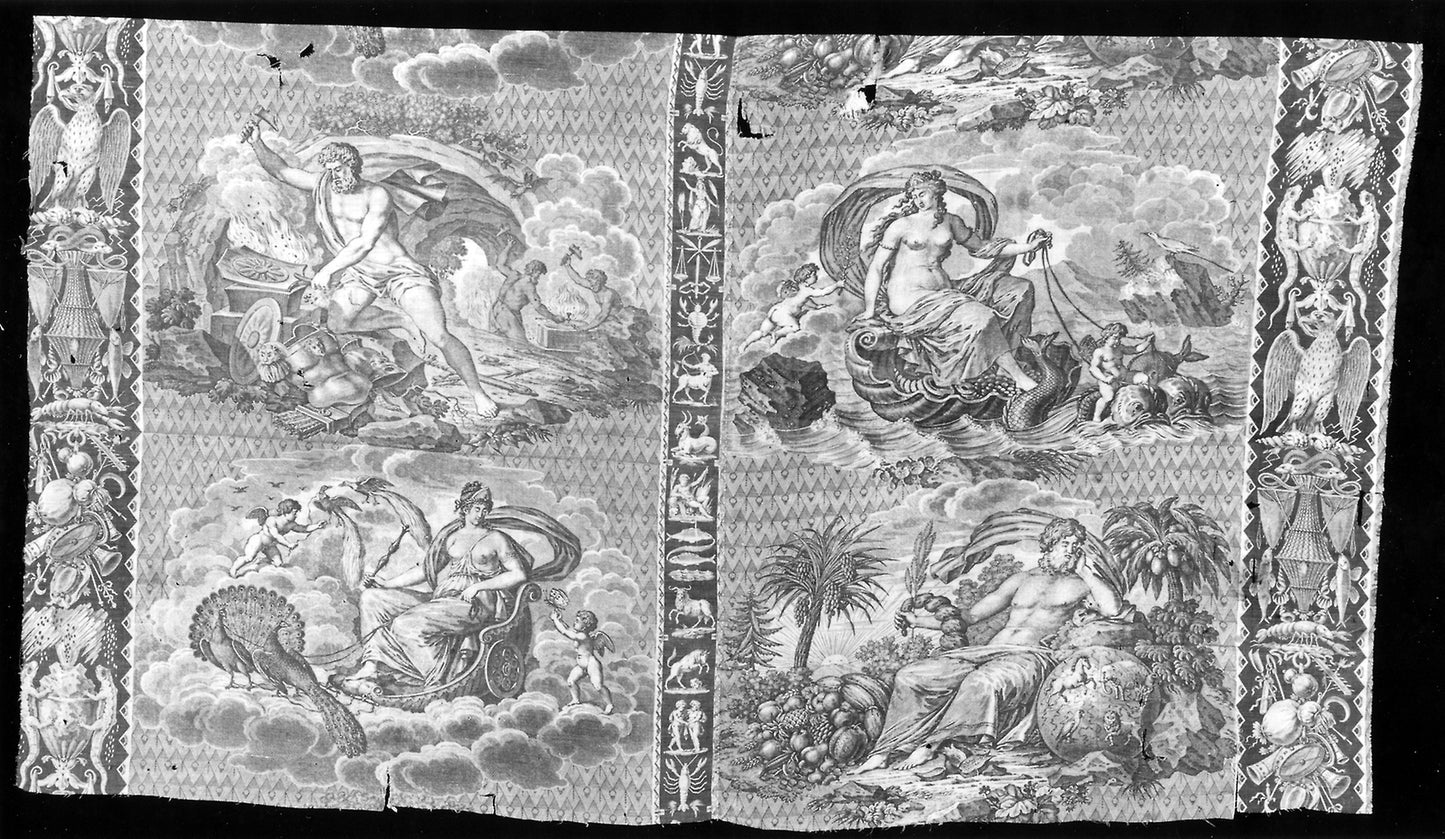 The Elements (Furnishing Fabric) -  Designed -  Bonaventure M. Lebert (French, 1759-1836) ,  Poster Print Wall Art