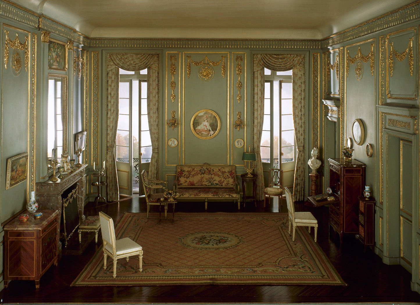 E-24 -  French Salon of the Louis XVI Period, c. 1780 -  Mrs. James Ward Thorne,  Poster Print Wall Art
