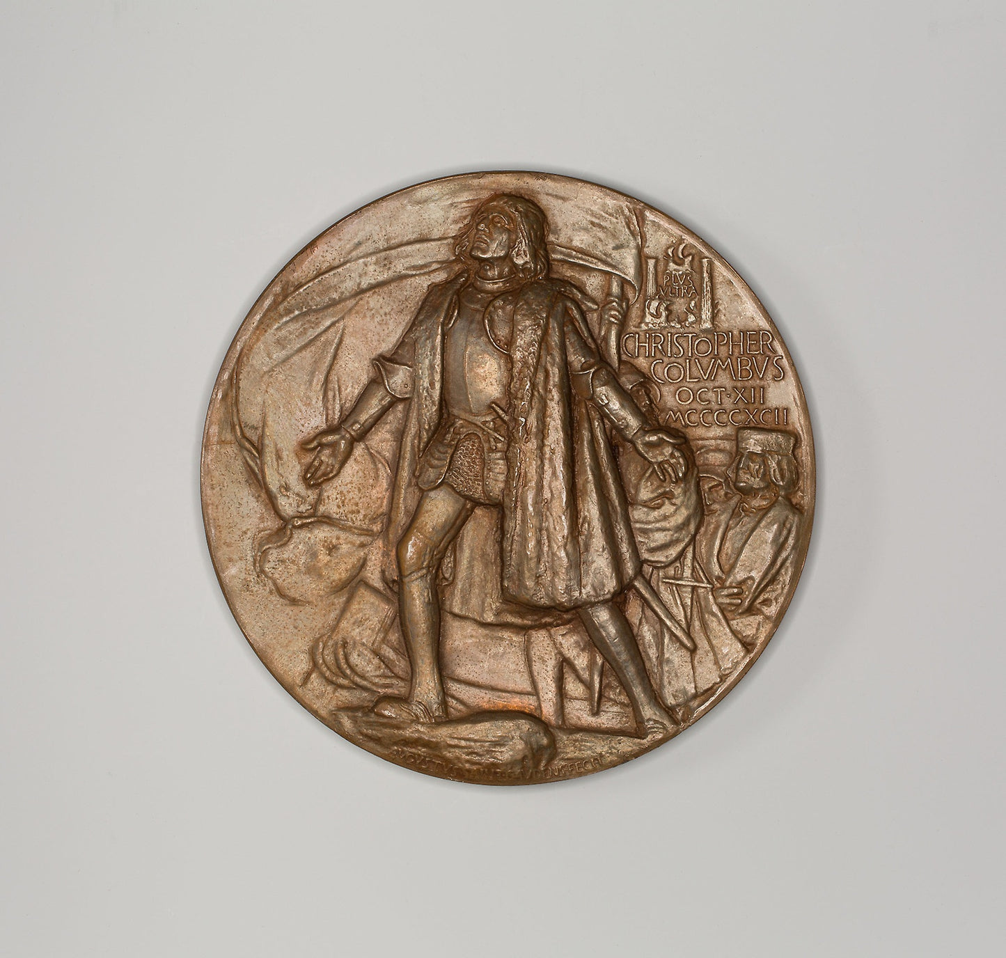 World's Columbian Exposition Commemorative Medal -  Augustus Saint-Gaudens (obverse),  Poster Print Wall Art