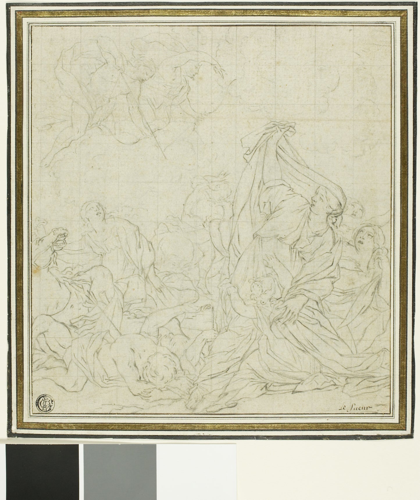 Niobe's Children, Slain -  Apollo and Artemius -  Possibly Bernard Picart (French, 1673-1733),  Poster Print Wall Art