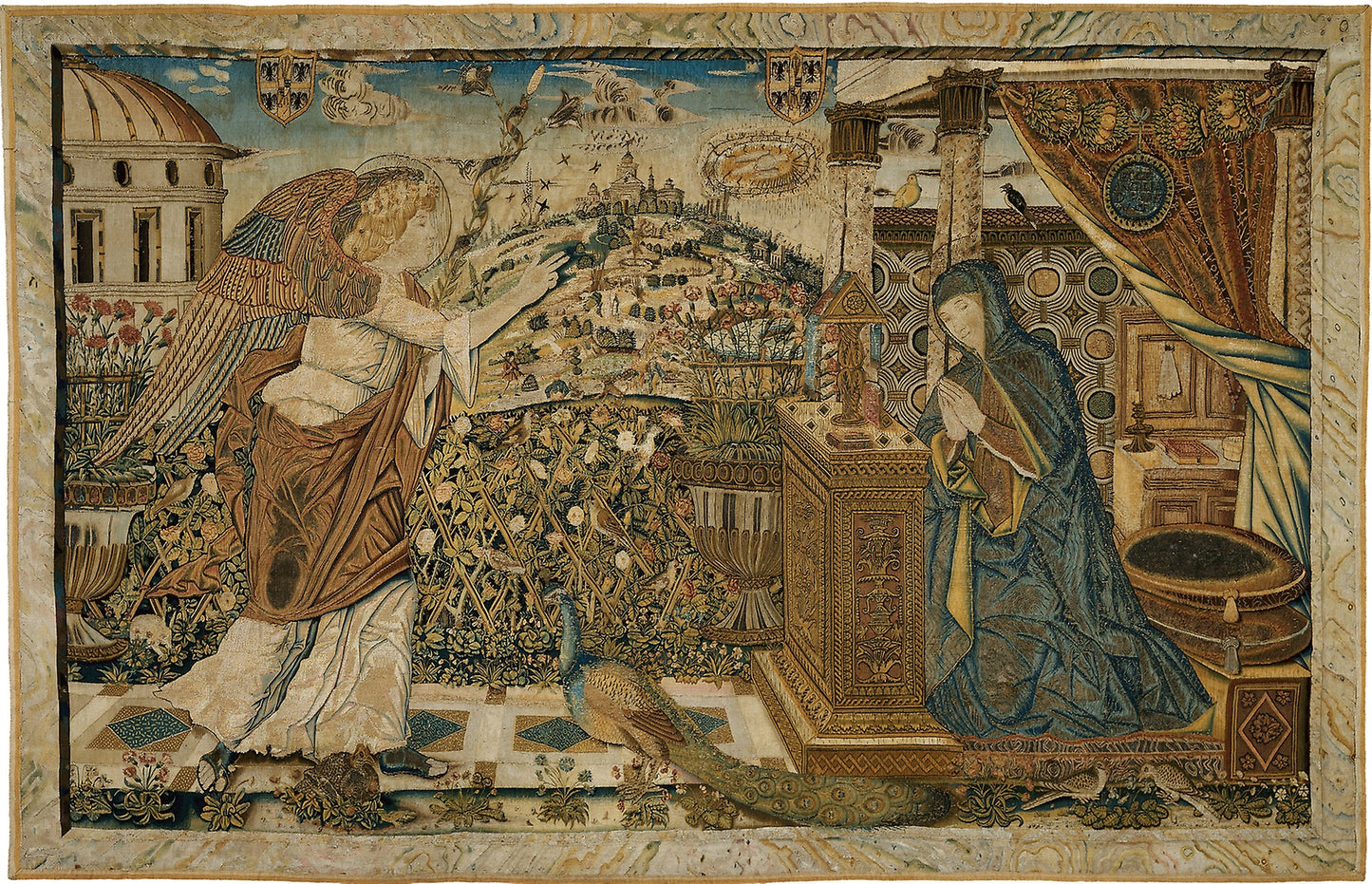 The Annunciation -  After a design -  an artist in the circle of Andrea Mantegna (c. 1430–1506),  Poster Print Wall Art