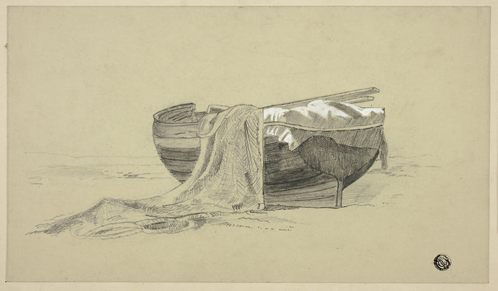 Fishing Boat on Shore: J. K. Rutter,16x12