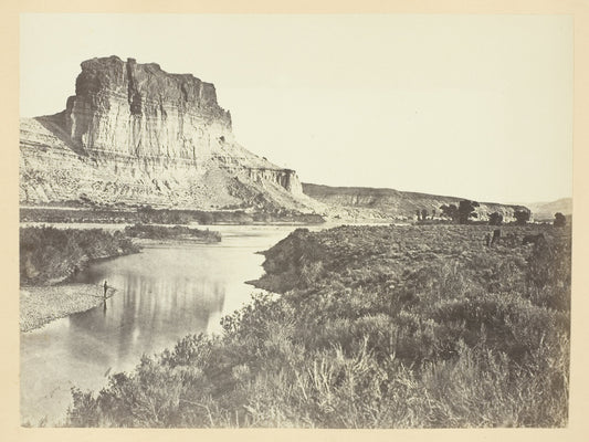 Castle Rock, Green River Valley: Andrew J. Russell ,16x12"(A3) Poster