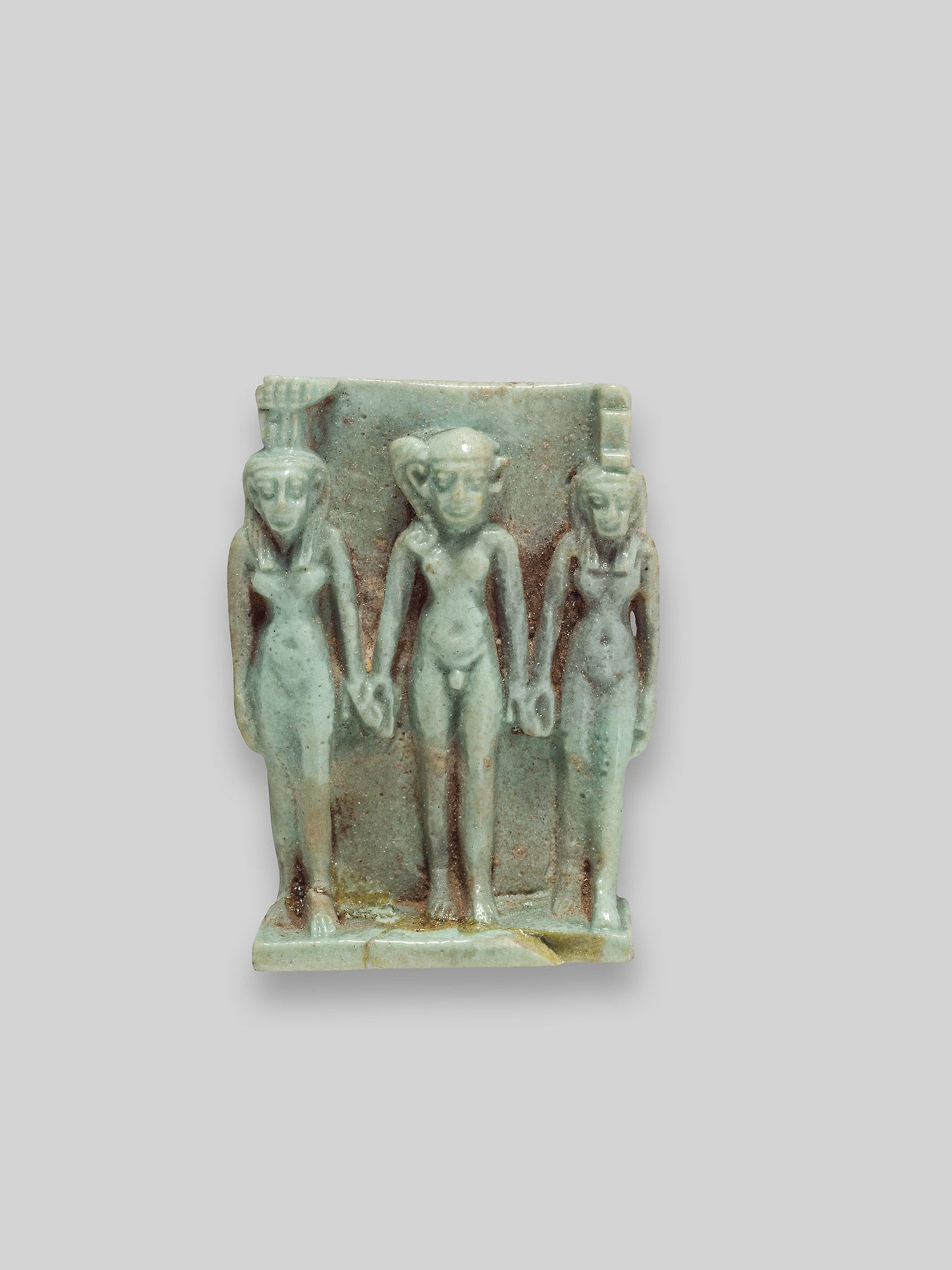 Amulet of Nephthys, Horus the Child, and Isis -  Egyptian,  Poster Print Wall Art