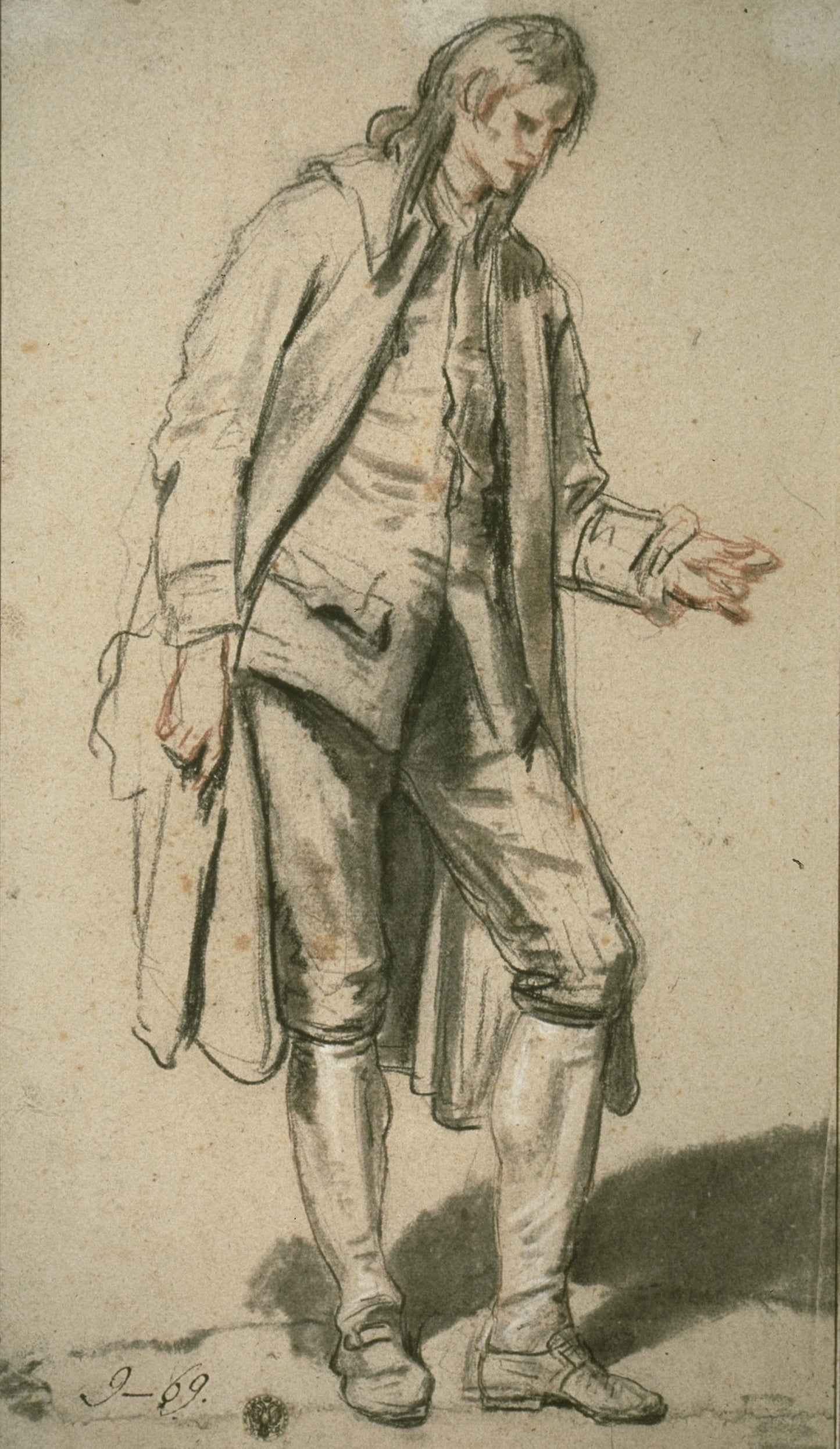Study of a Groom -  Jean-Baptiste Greuze,  Poster Print Wall Art