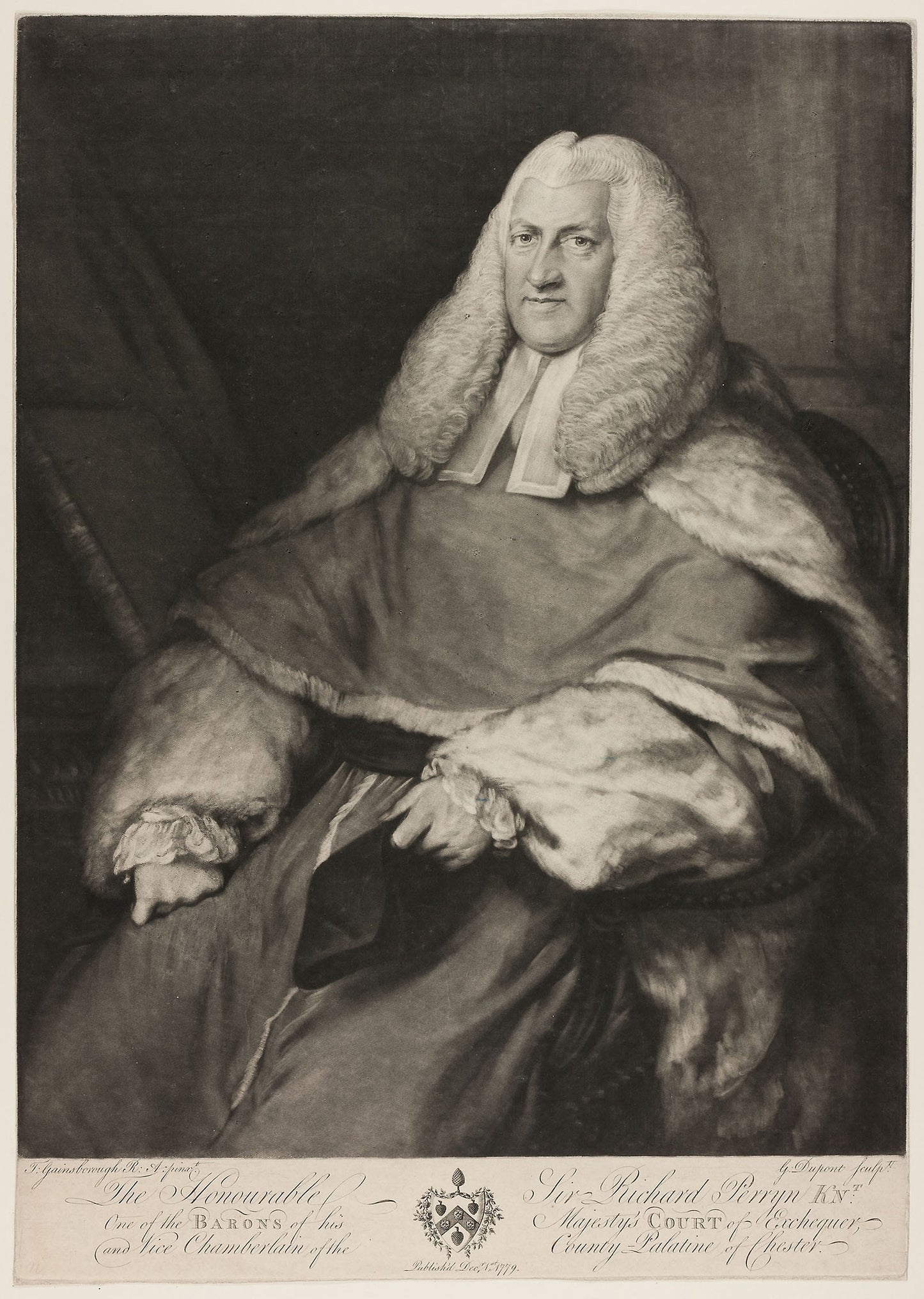 Sir Richard Perryn -  Gainsborough Dupont (English, c. 1754-1797),  Poster Print Wall Art