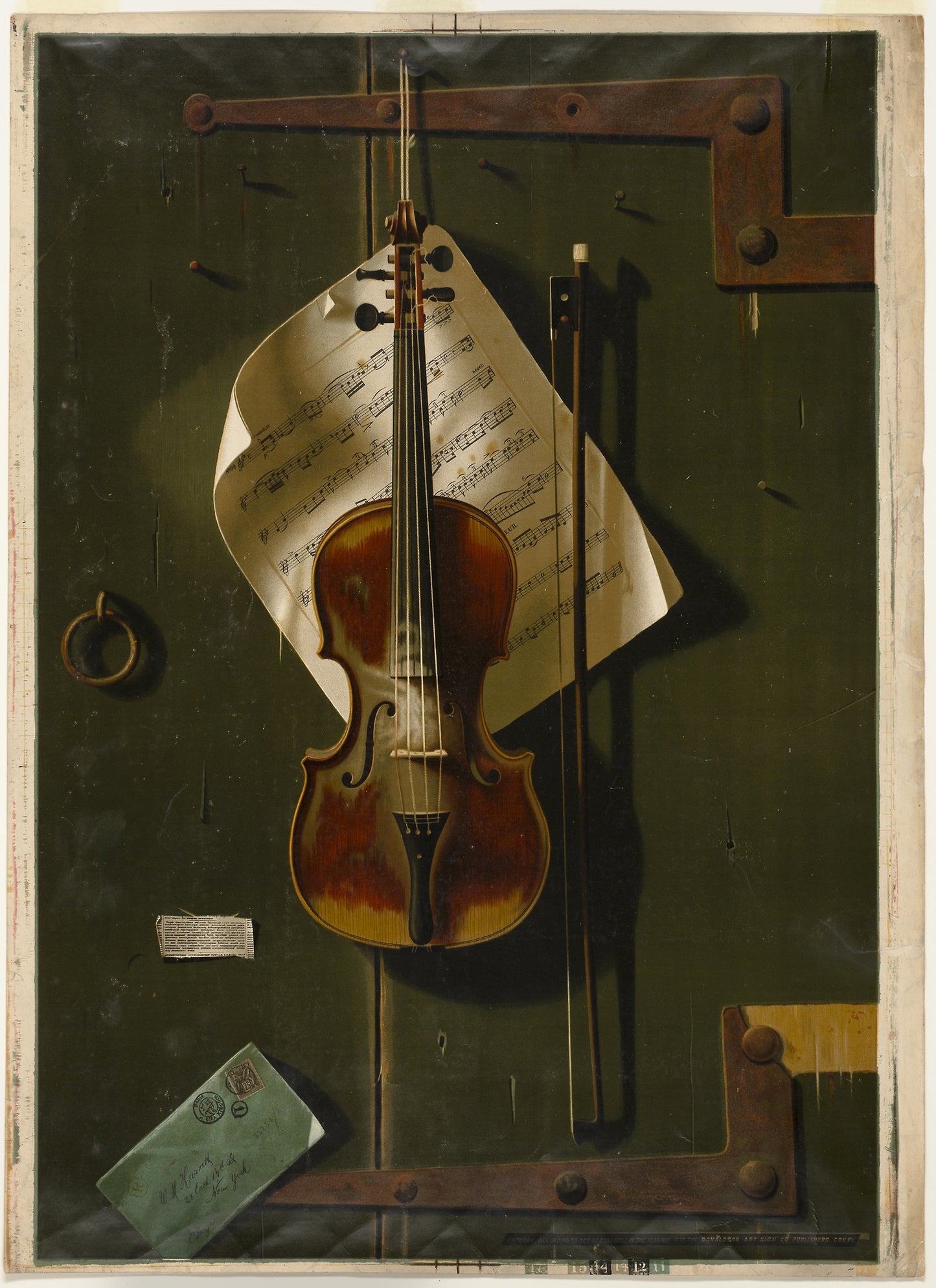 The Old Violin -  Unknown artist,  Poster Print Wall Art