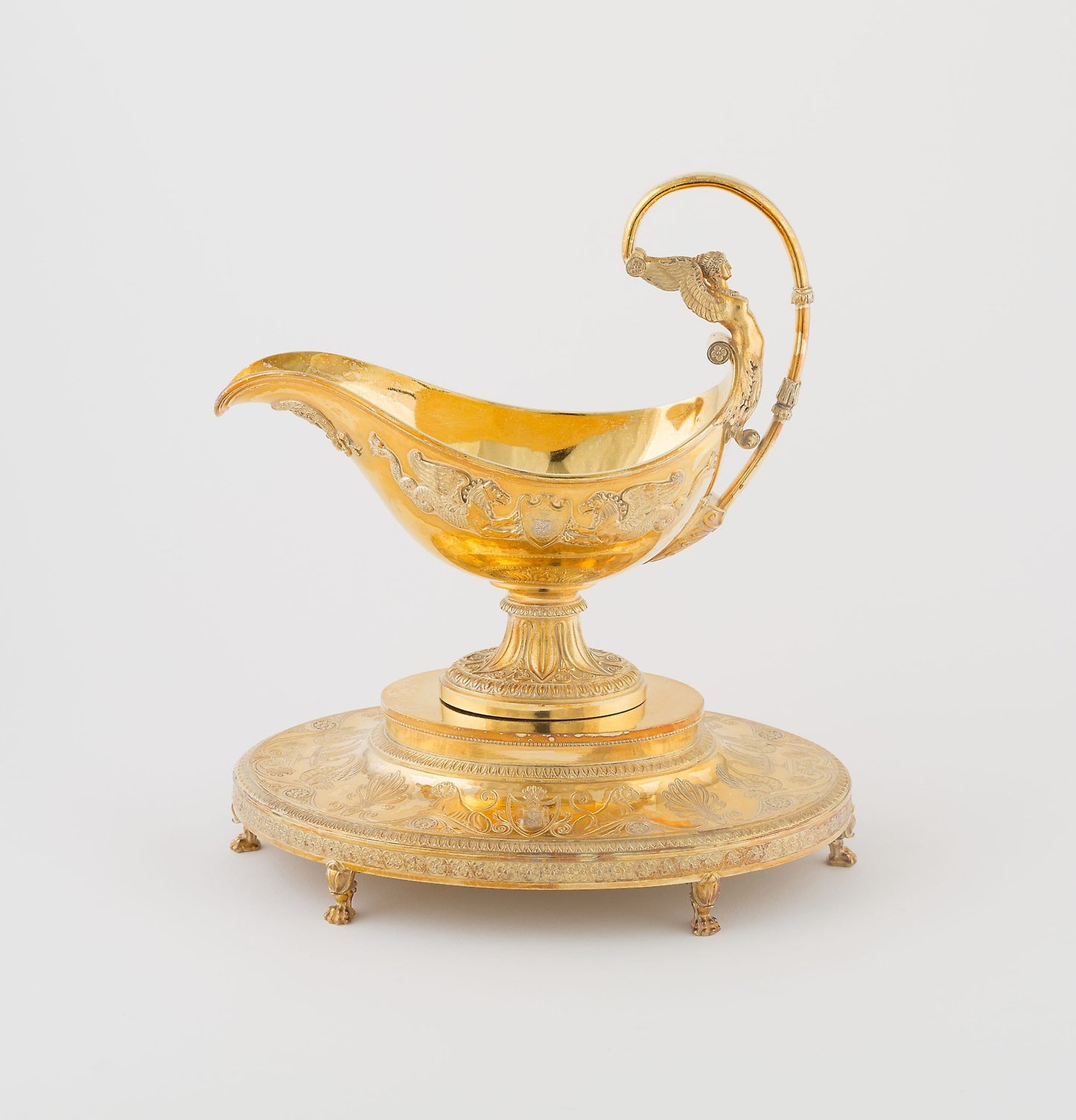 Sauceboat and Stand (one of a pair) -  French, Paris,  Poster Print Wall Art
