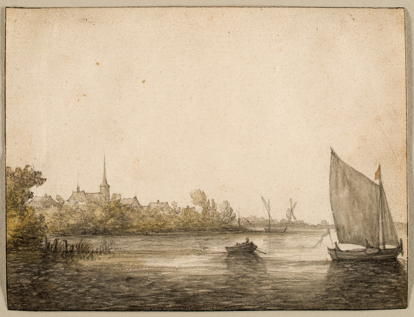River Landscape -  Aelbert Cuyp,  Poster Print Wall Art