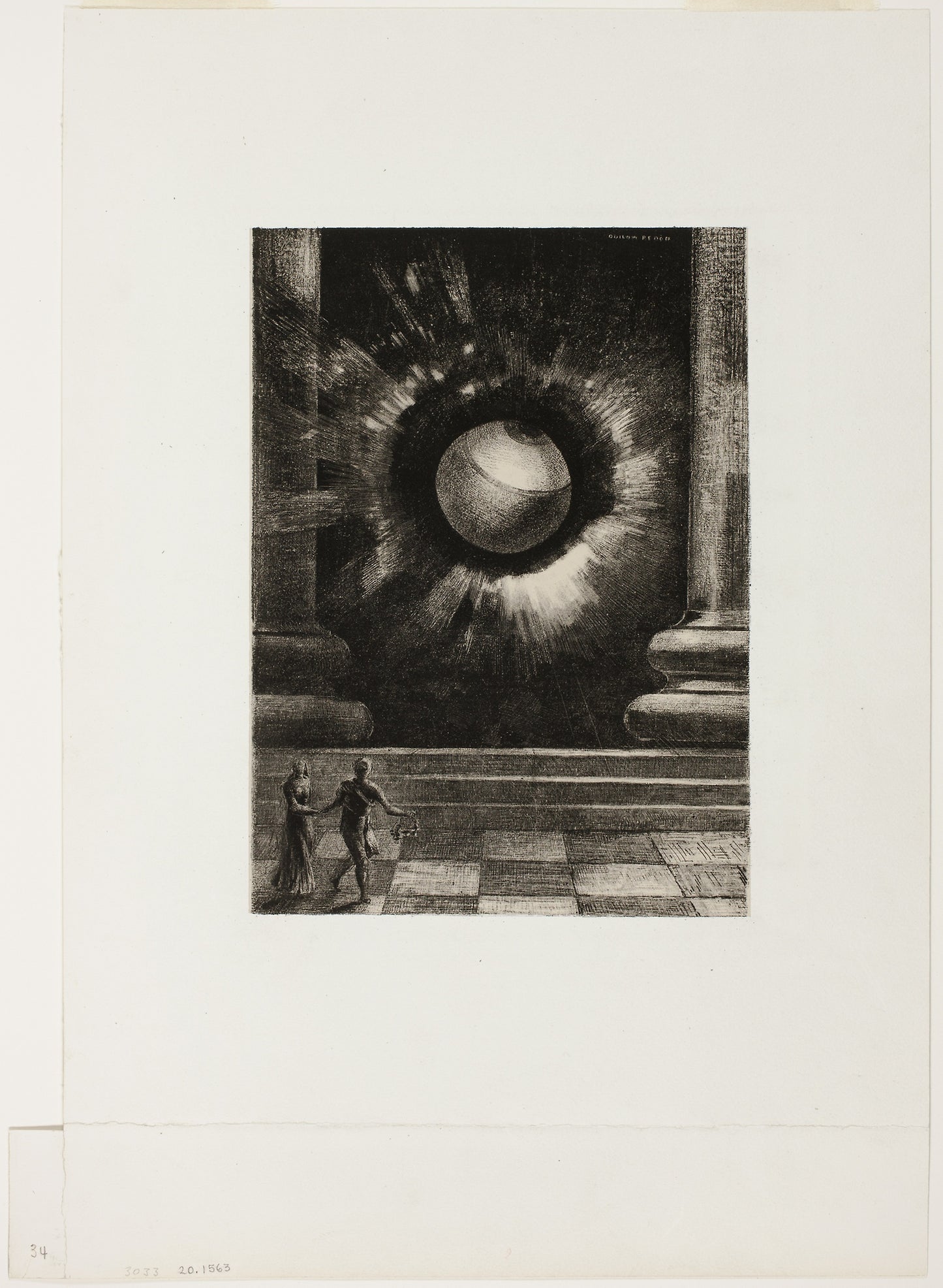 Vision, plate eight from In Dreams -  Odilon Redon,  Poster Print Wall Art