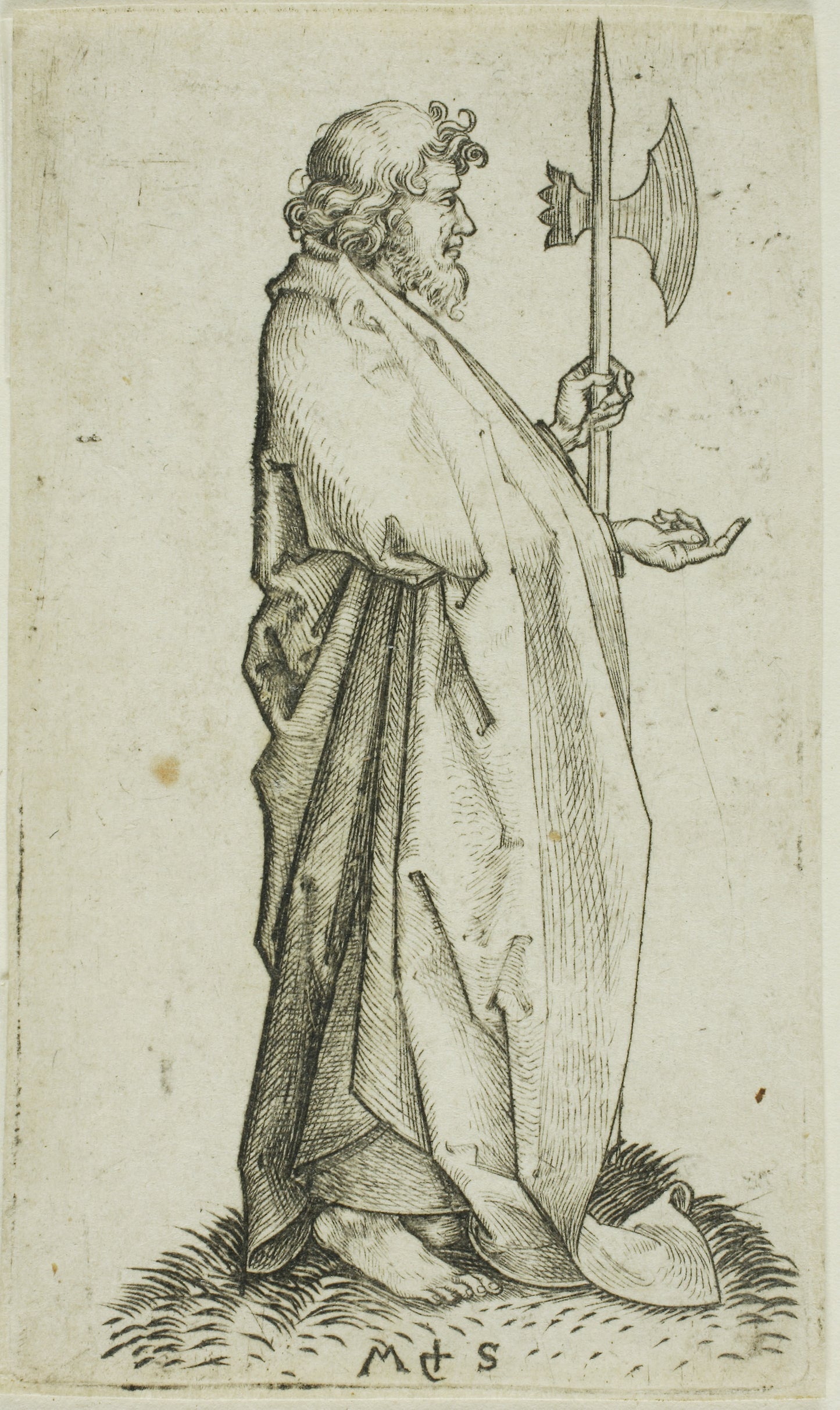 St. Matthias, from Apostles: Martin Schongauer, Poster Print Wall Art