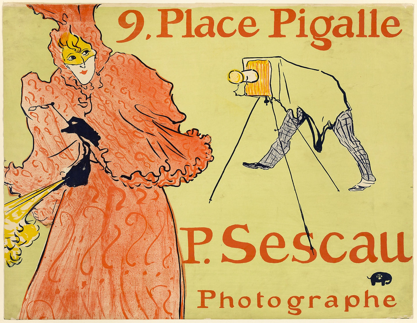 The Photographer Sescau: Henri de Toulouse-Lautrec,16x12"(A3) Poster