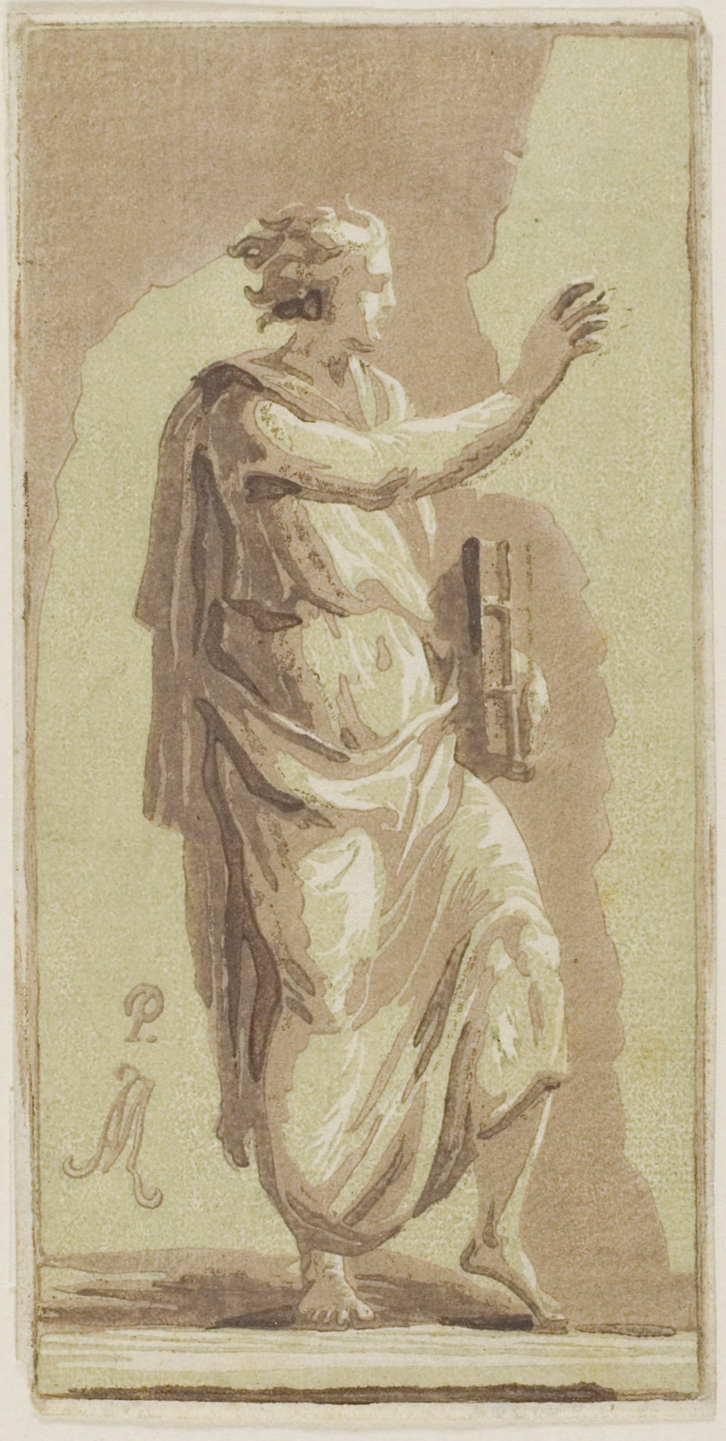 Young Man Standing -  Conte Anton Maria Zanetti,  Poster Print Wall Art