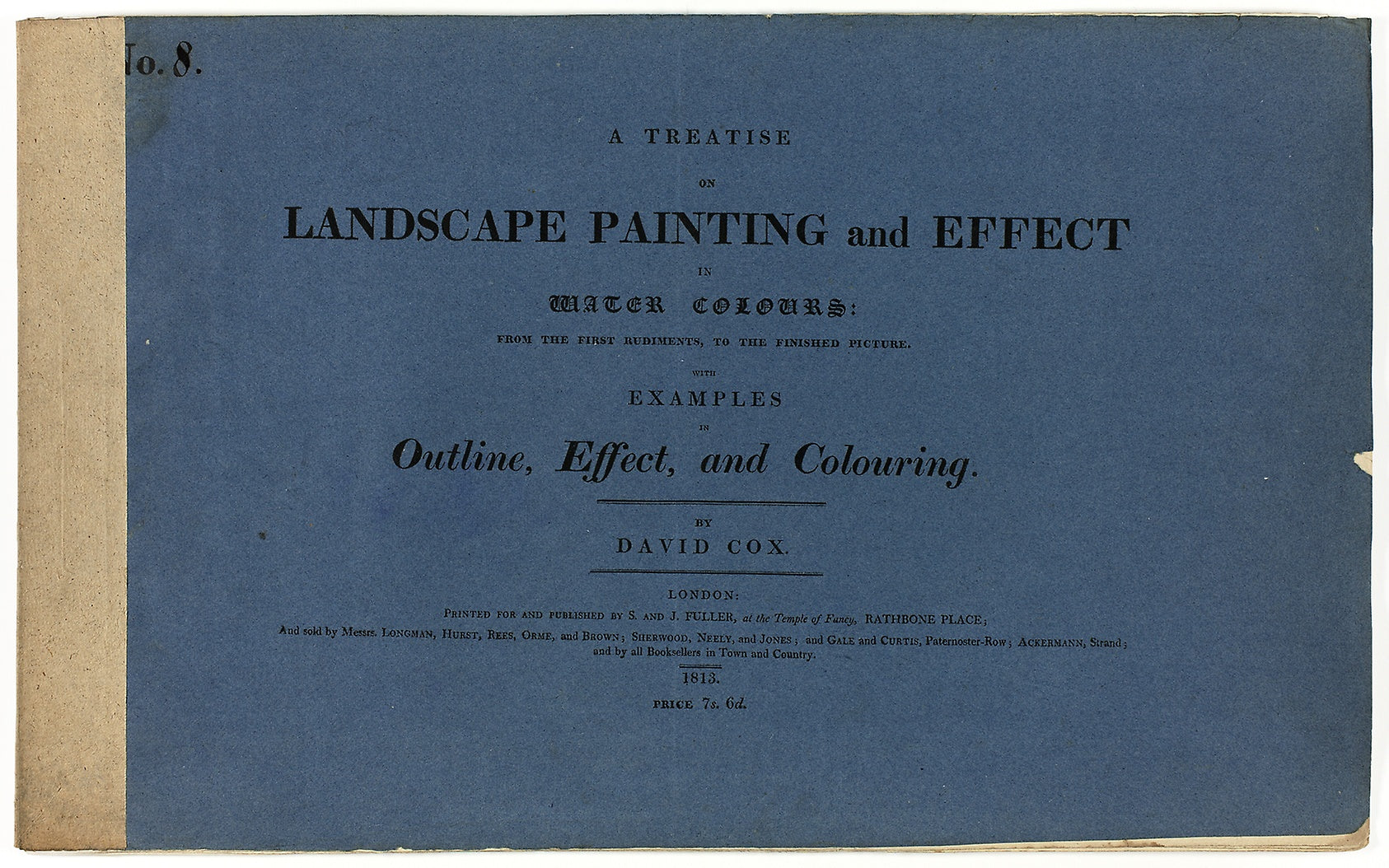 A Treatise on Landscape Painting and Effect in Water Colours: From the First Rudiments, to the Finished Picture No. 8: David Cox, the elder (English, 1783-1859),16x12"(A3) Poster