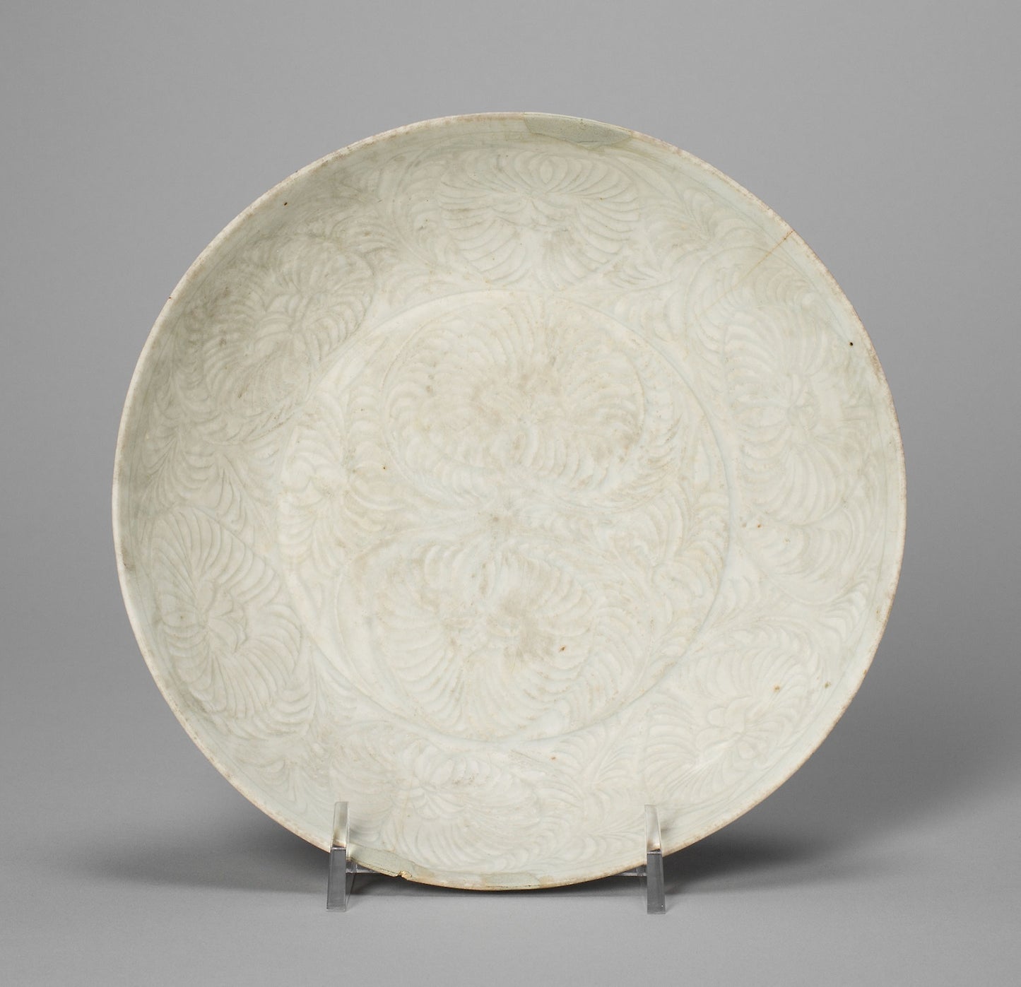 Dish with Floral Scrolls -  China,  Poster Print Wall Art