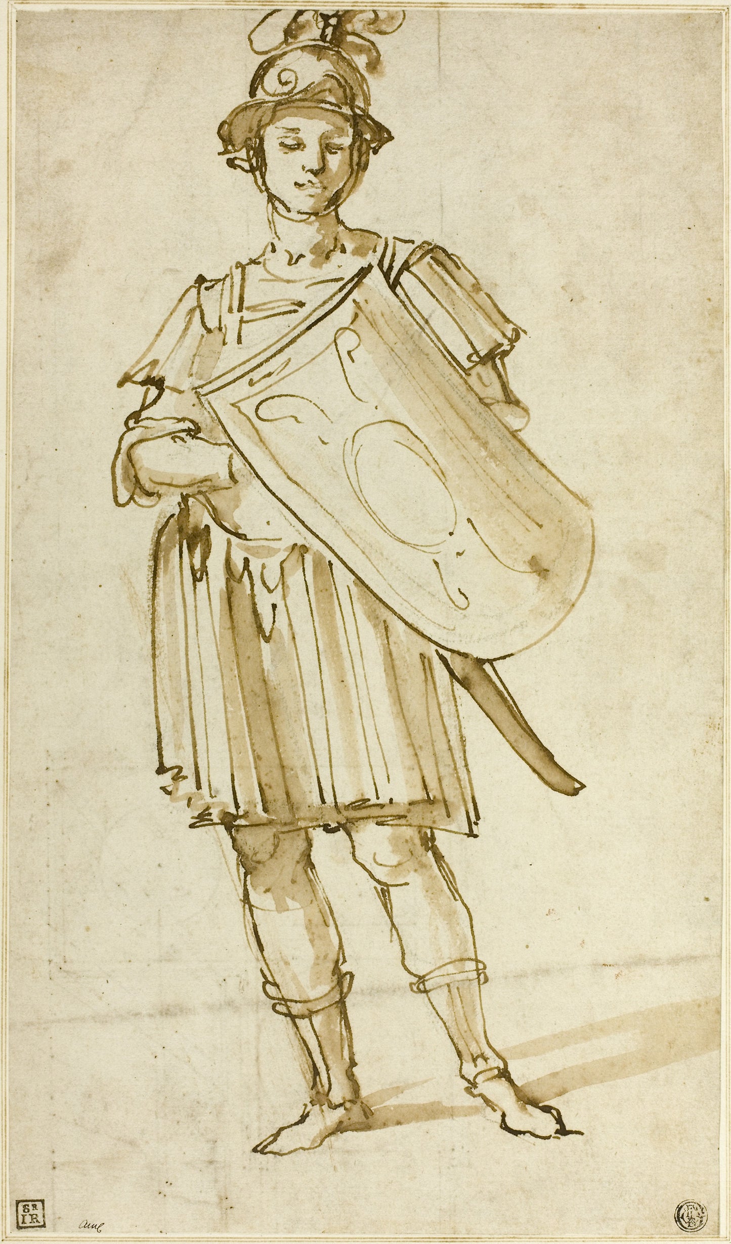 Standing Warrior -  Unknown Artist ,  Poster Print Wall Art