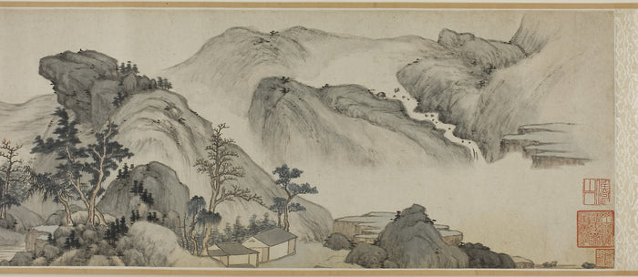Recluse Dwellings in the Autumn Mountains: Mi Wanzhong (1570-1628?,16x12